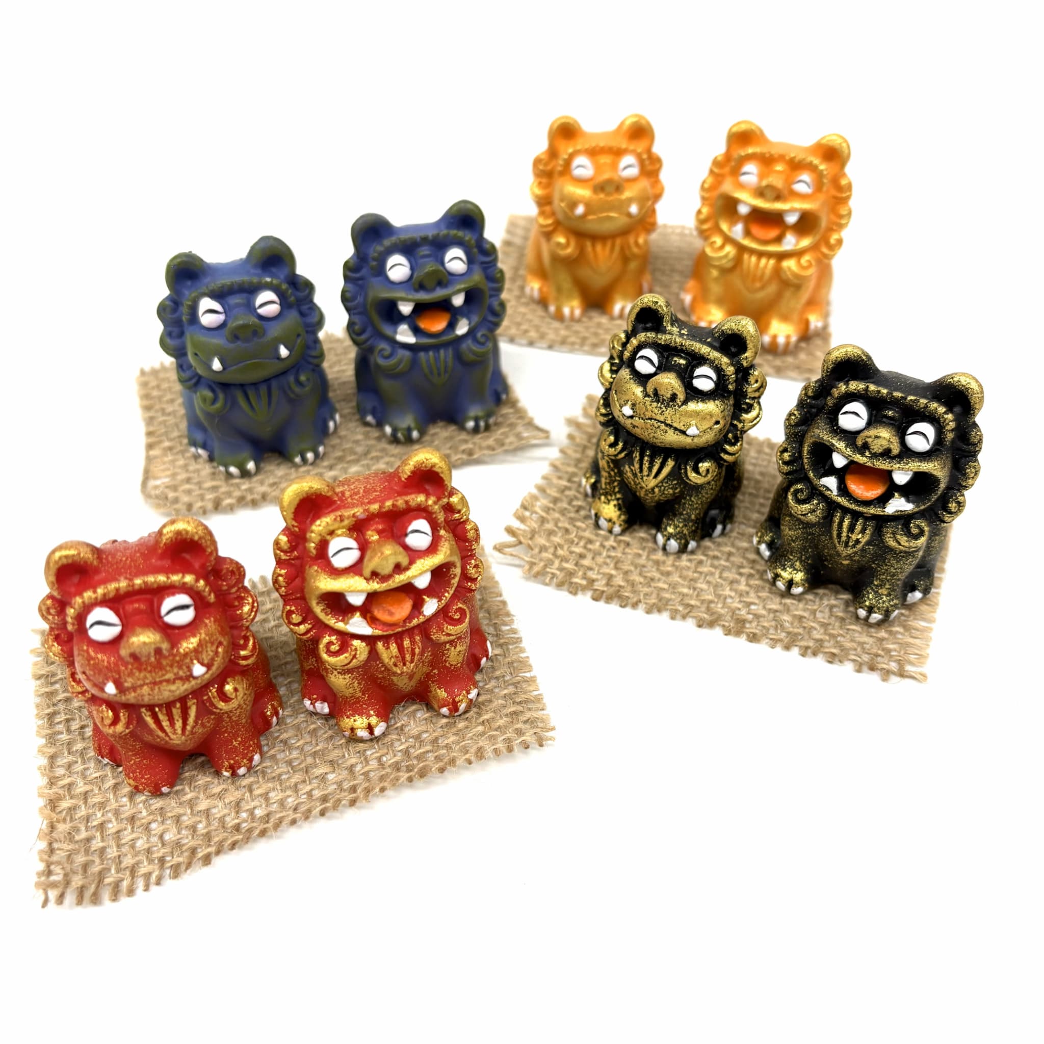 ほのぼのペアシーサー(4cm)