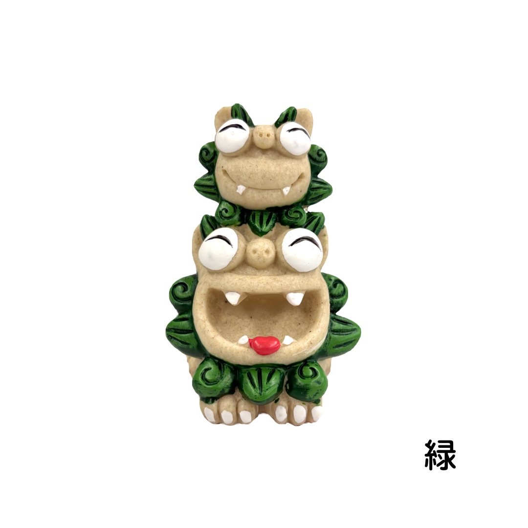 大笑い親子シーサー(8.4cm)