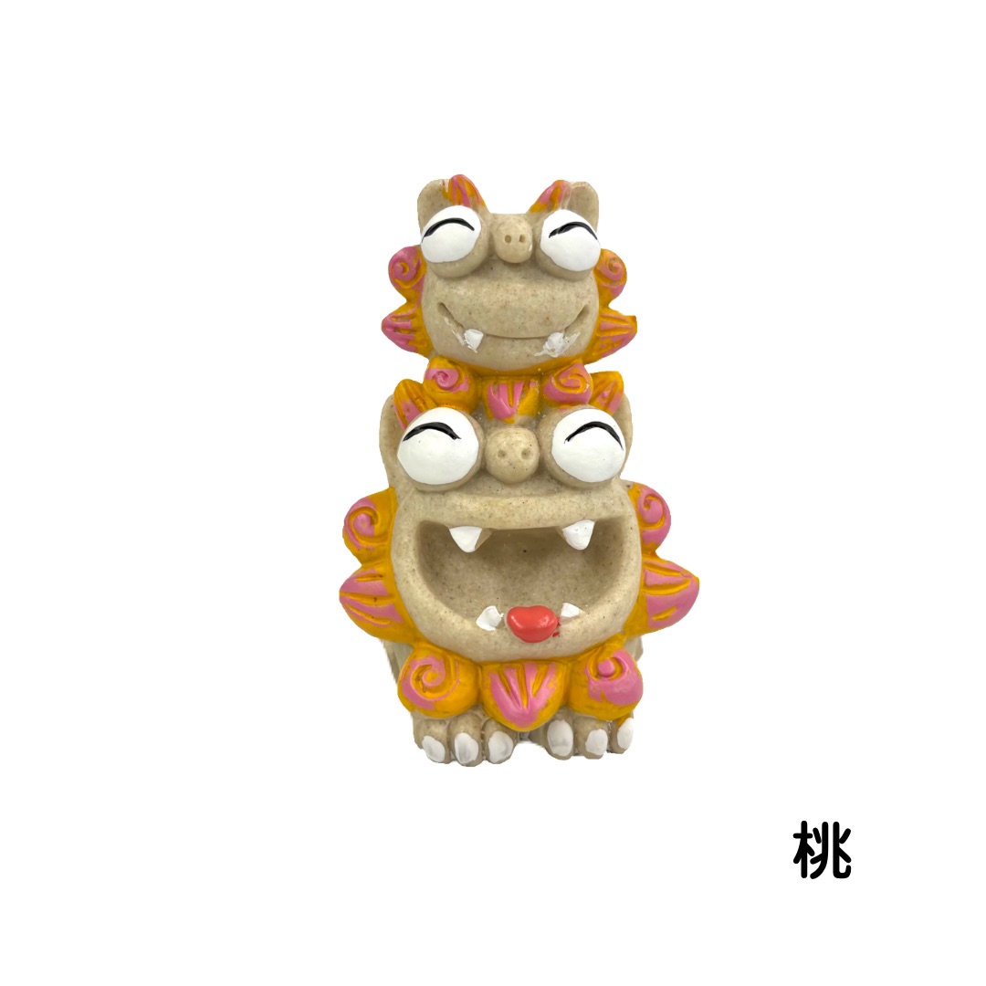 大笑い親子シーサー(8.4cm)