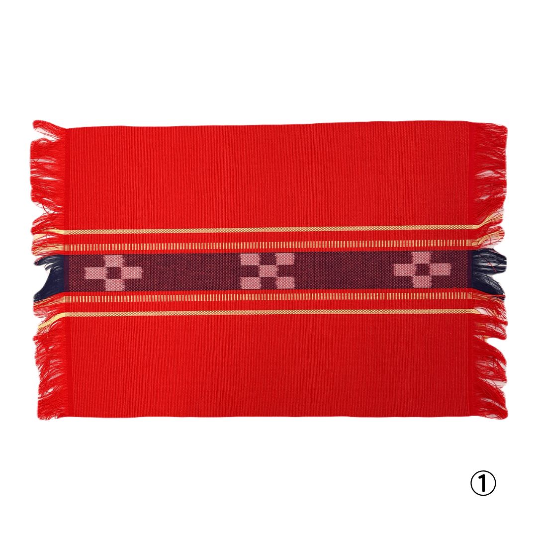 ミンサー織テーブルセンターW(中央柄)