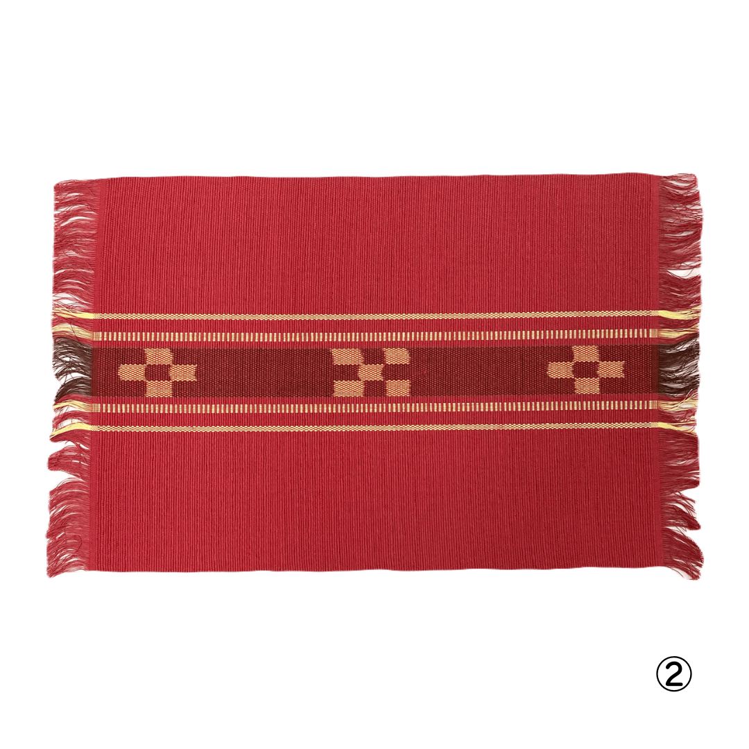 ミンサー織テーブルセンターW(中央柄)