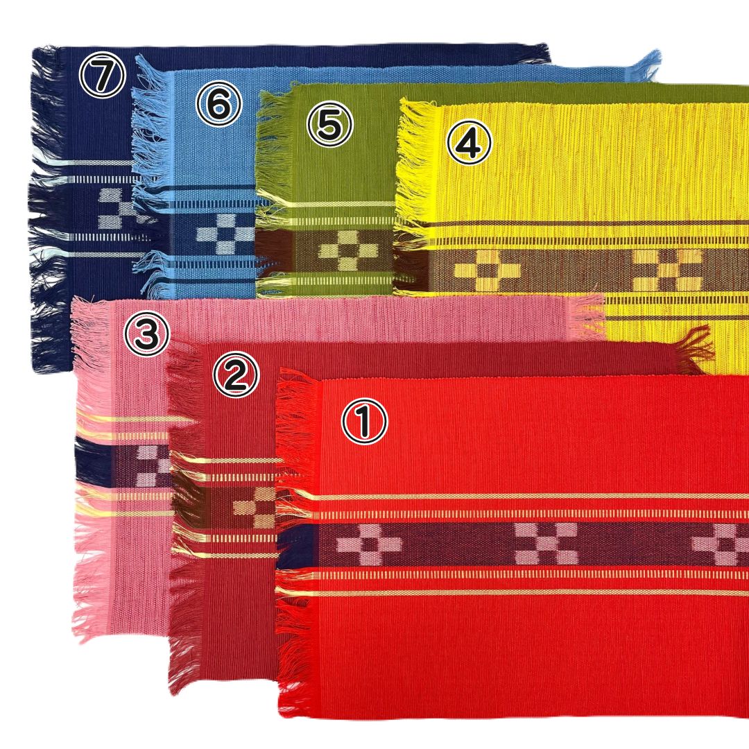 ミンサー織テーブルセンターW(中央柄)