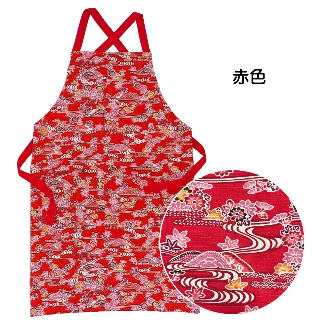染紅型エプロン