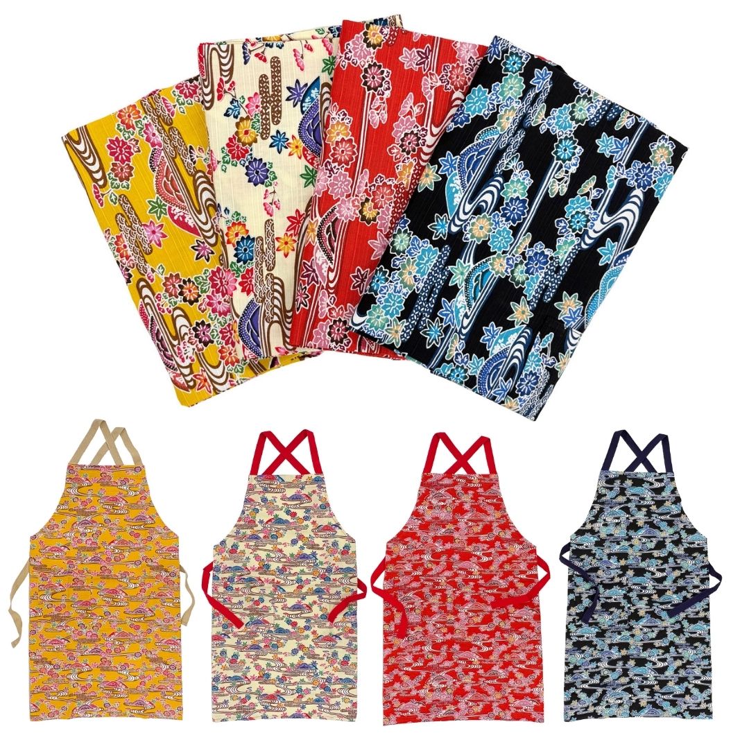 染紅型エプロン