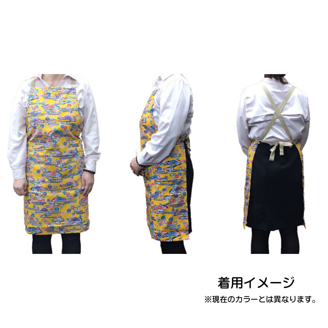 染紅型エプロン