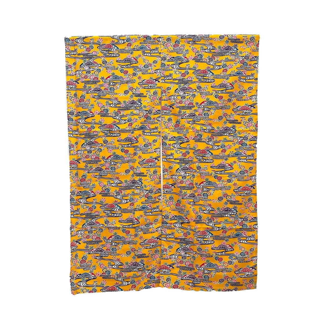 紅型流水柄のれん