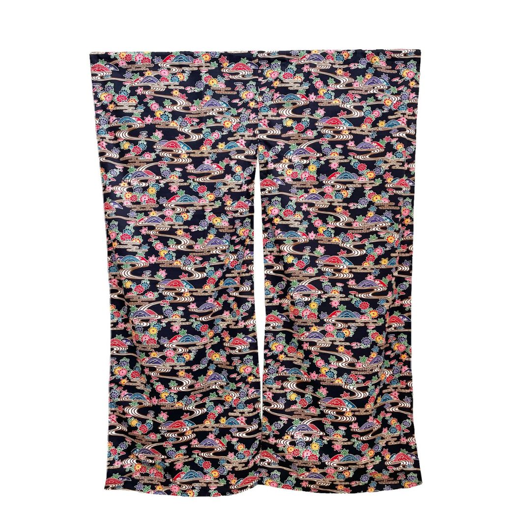 紅型流水柄のれん