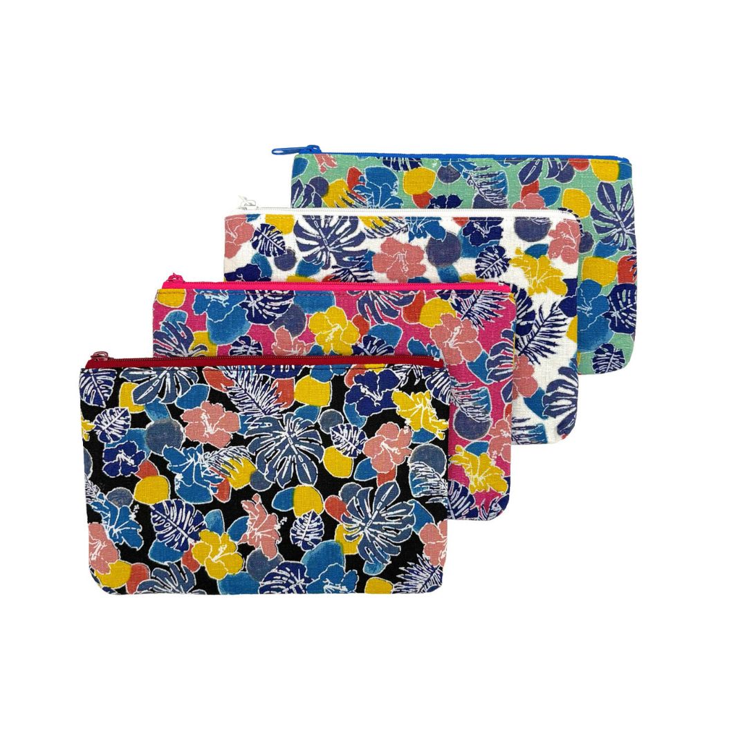 水彩紅型柄 平ポーチ