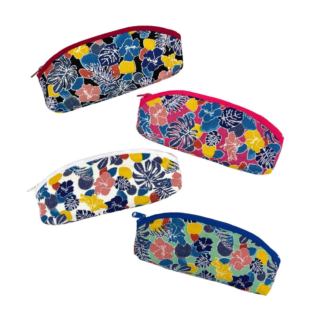 水彩紅型柄 ペンポーチ