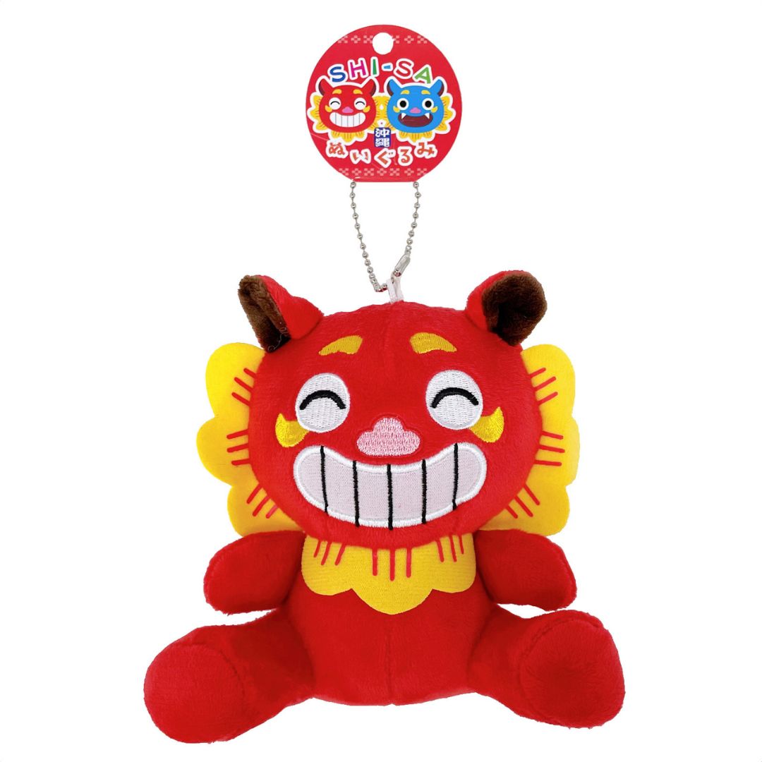 シーサーぬいぐるみキーホルダー/赤