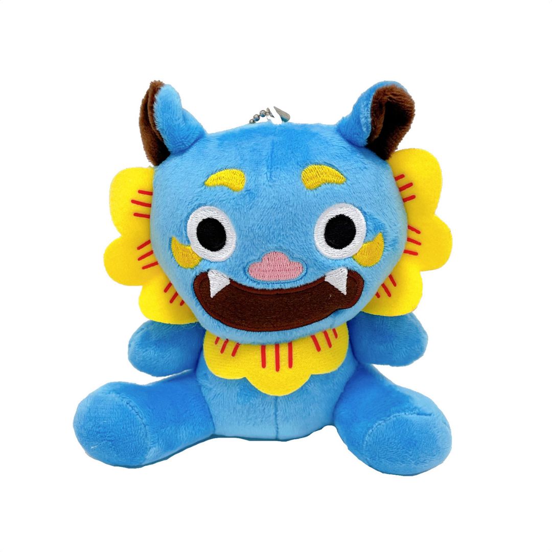 シーサーぬいぐるみキーホルダー/青