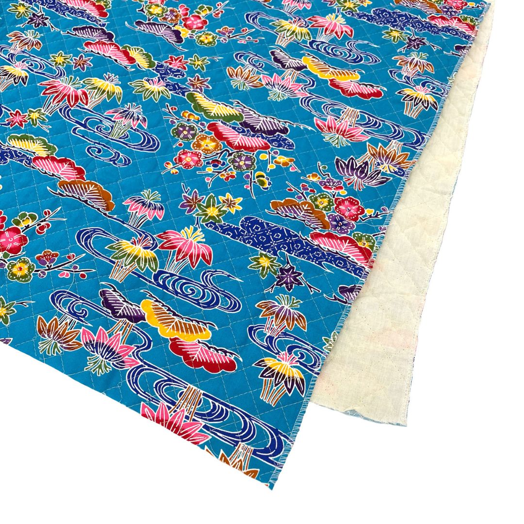 紅型キルト切売/水色