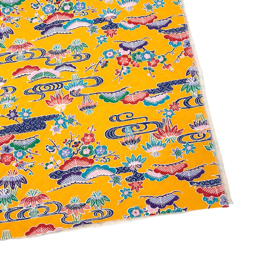 紅型キルト切売/黄色