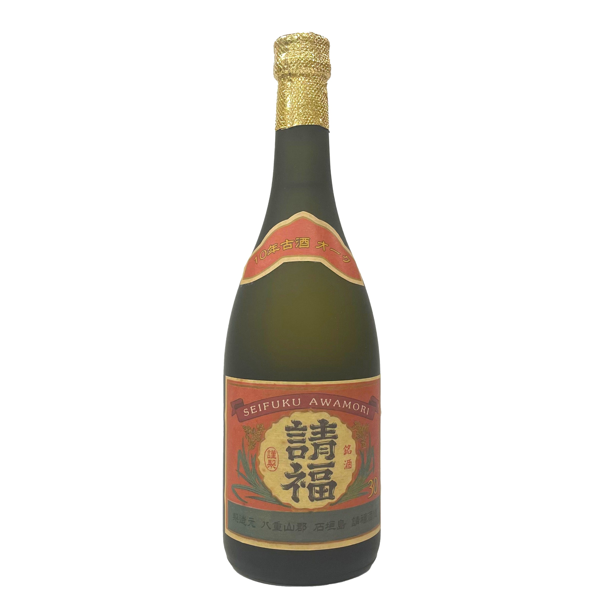 琉球泡盛 10年古酒 請福オーク(30度/720ml)