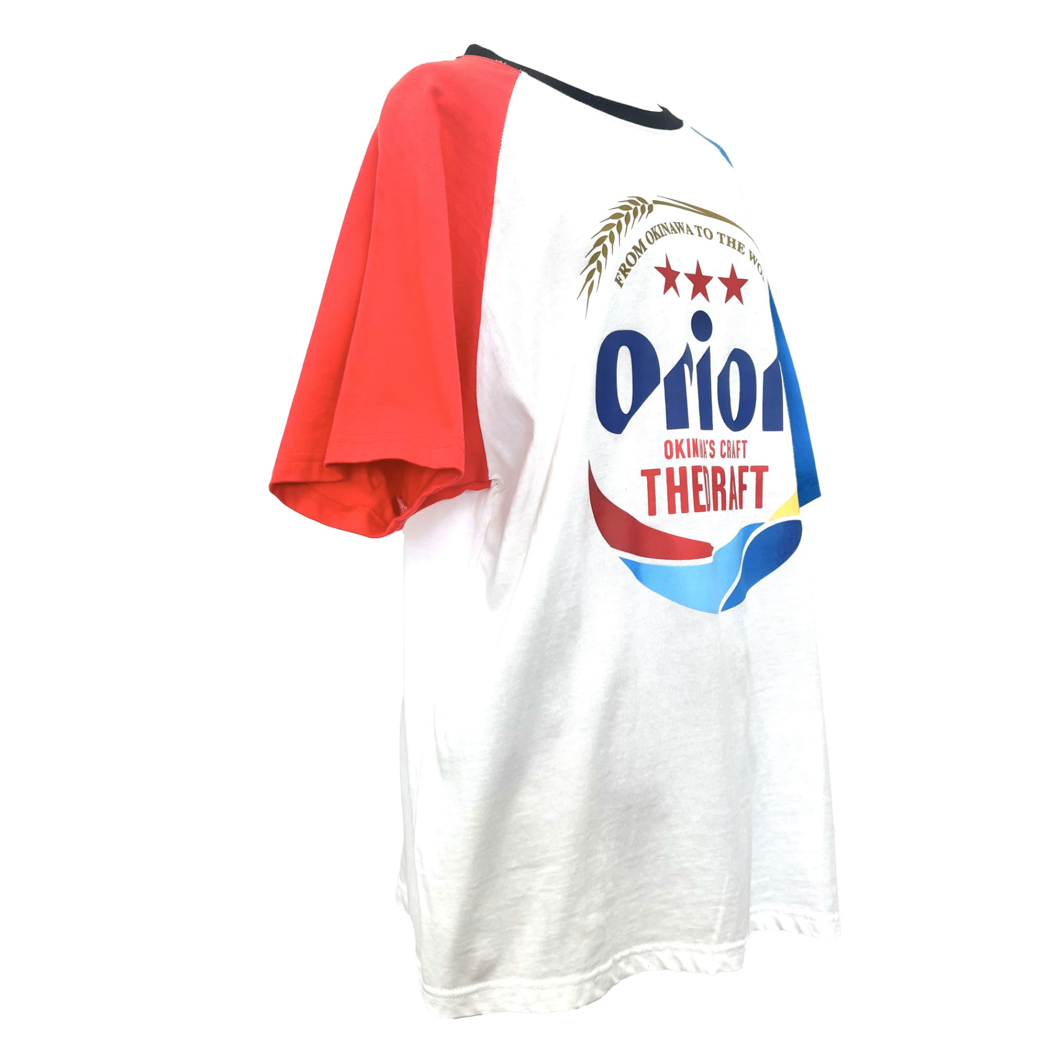 【オリオンビール】Tシャツ ツートン<赤/青> (S/M/L/LL)