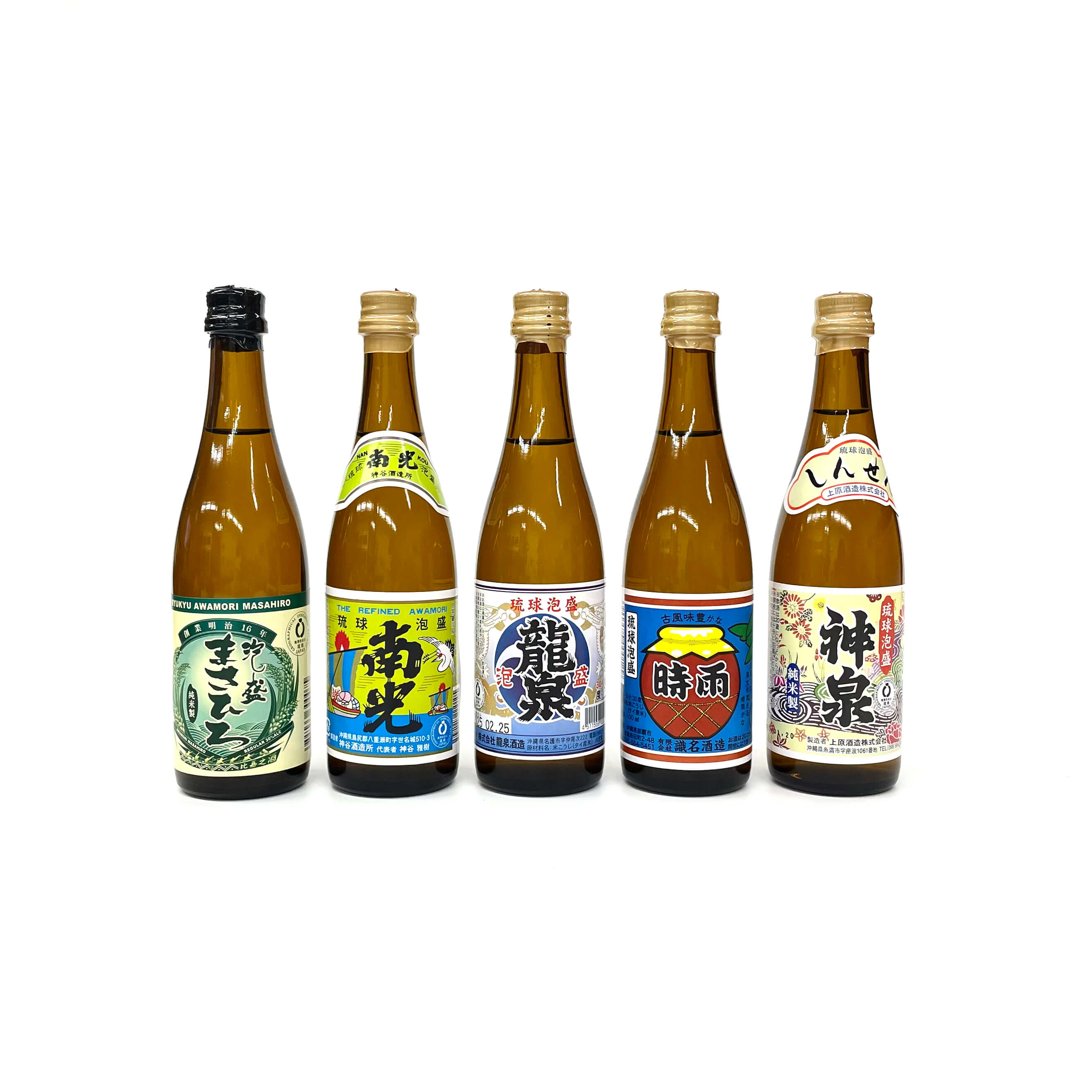 琉球あわもり味くらべ/5本セット(20度,30度/500ml)
