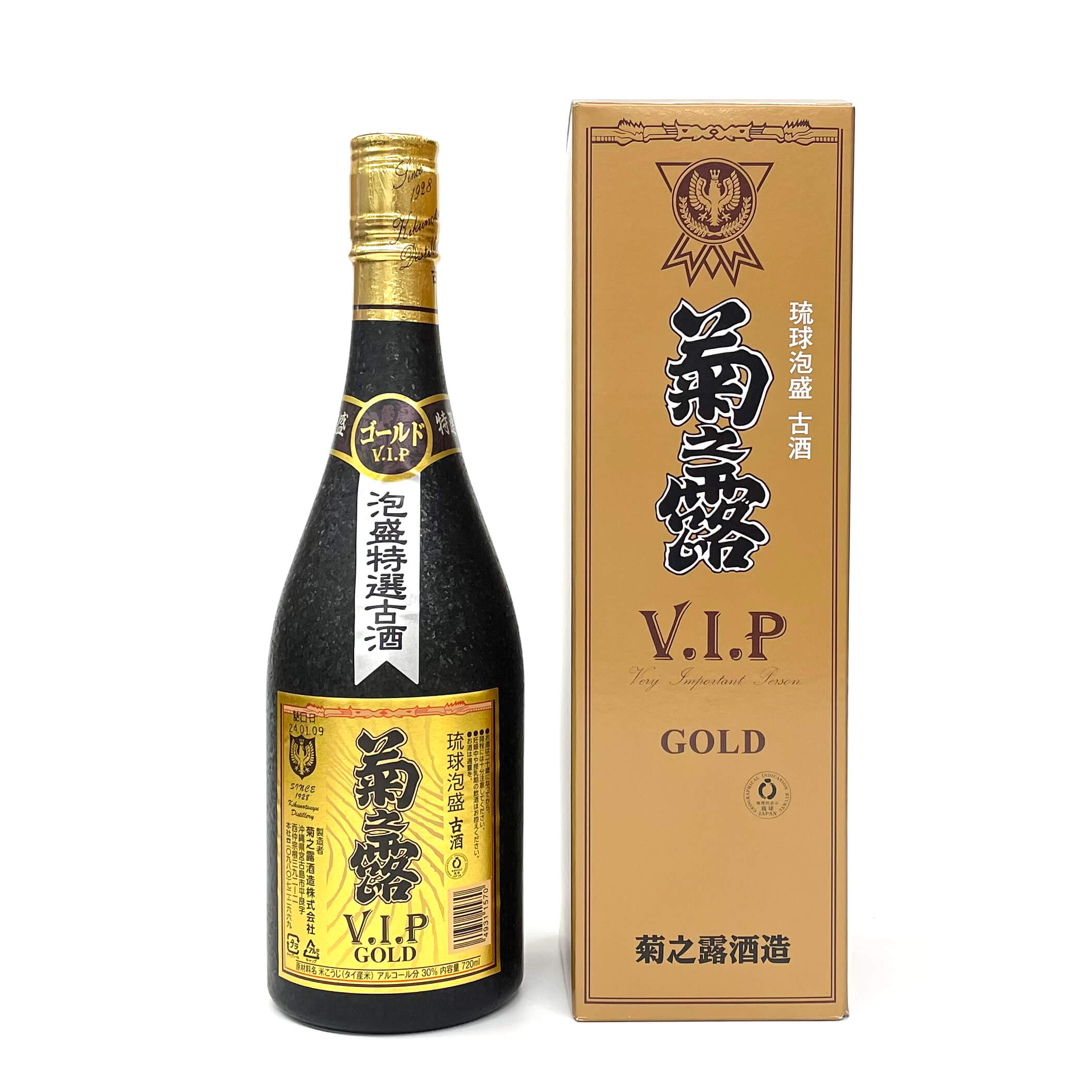 琉球泡盛 古酒 菊之露VIPゴールド (30度/720ml)