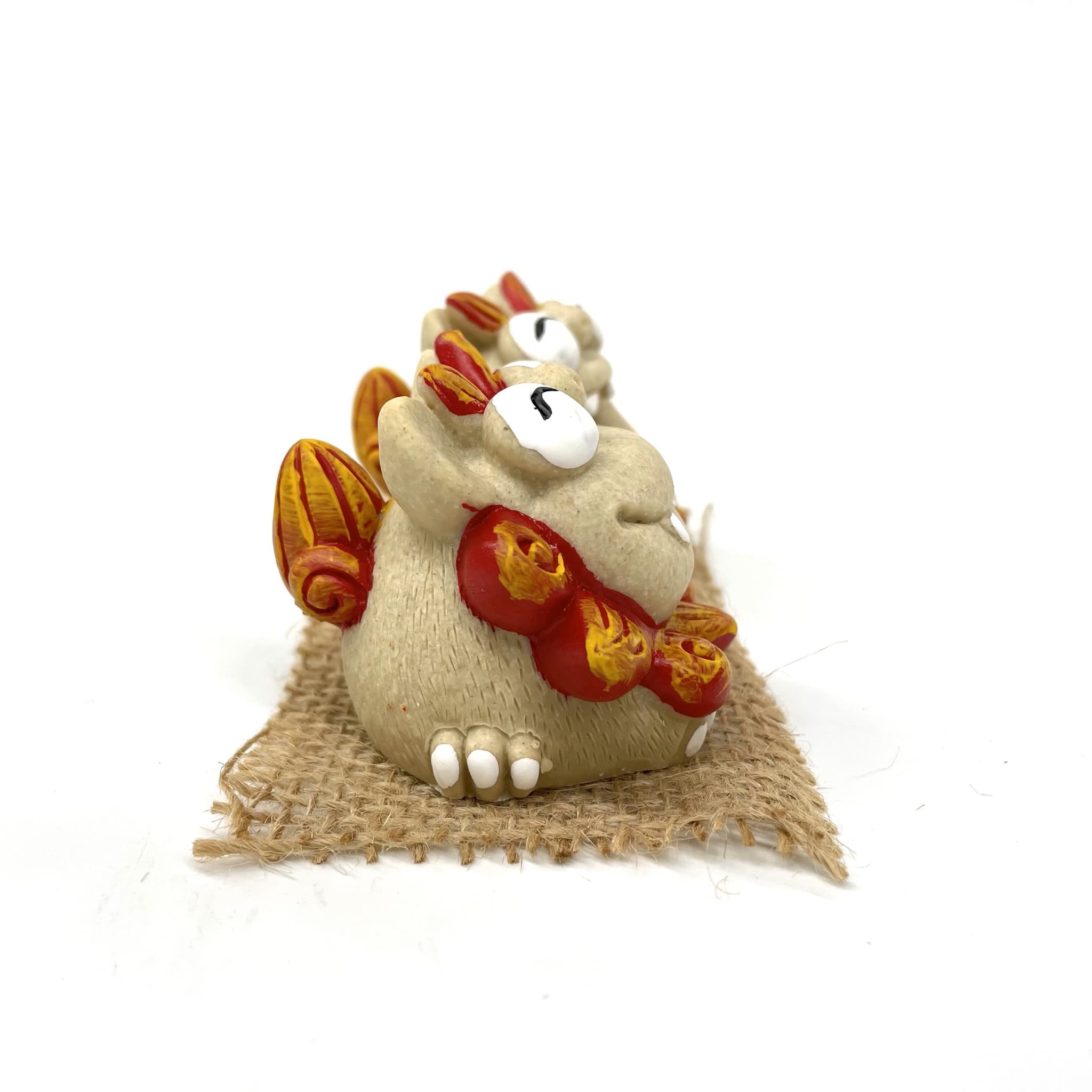 大笑いシーサー正面(5.5cm)