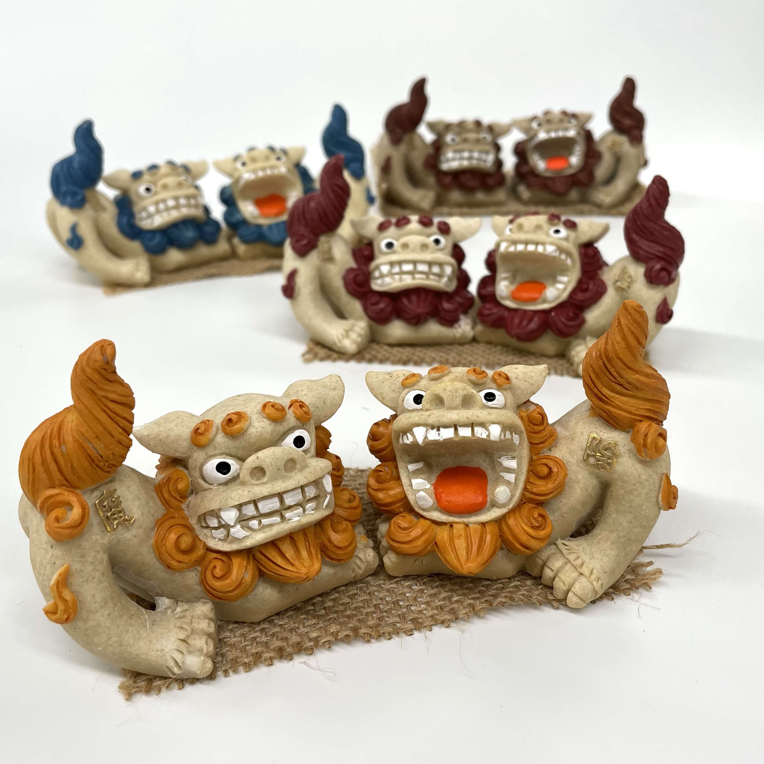 吠えシーサー伏せ(6.5cm)