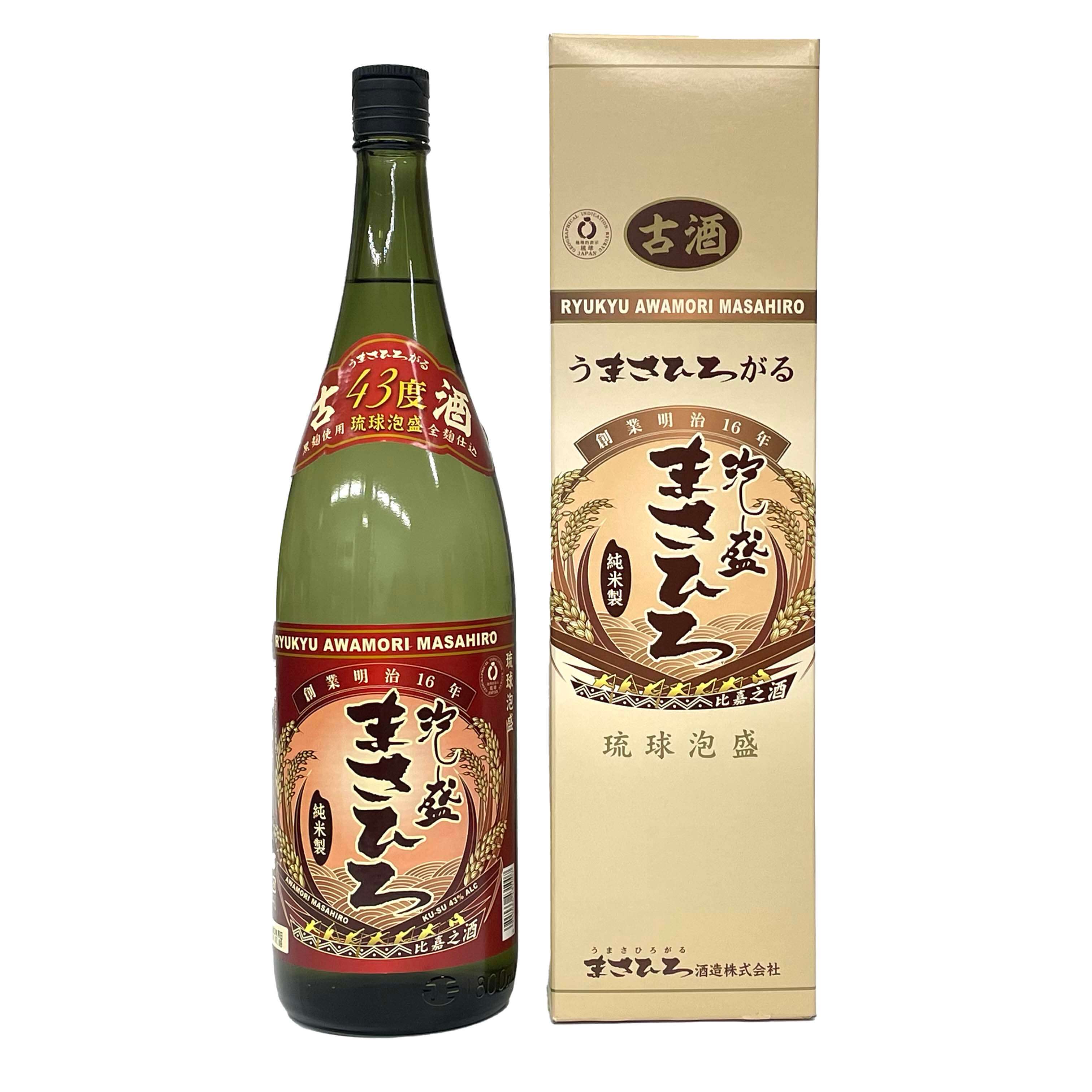 琉球泡盛  古酒 まさひろ(43度/1升瓶)