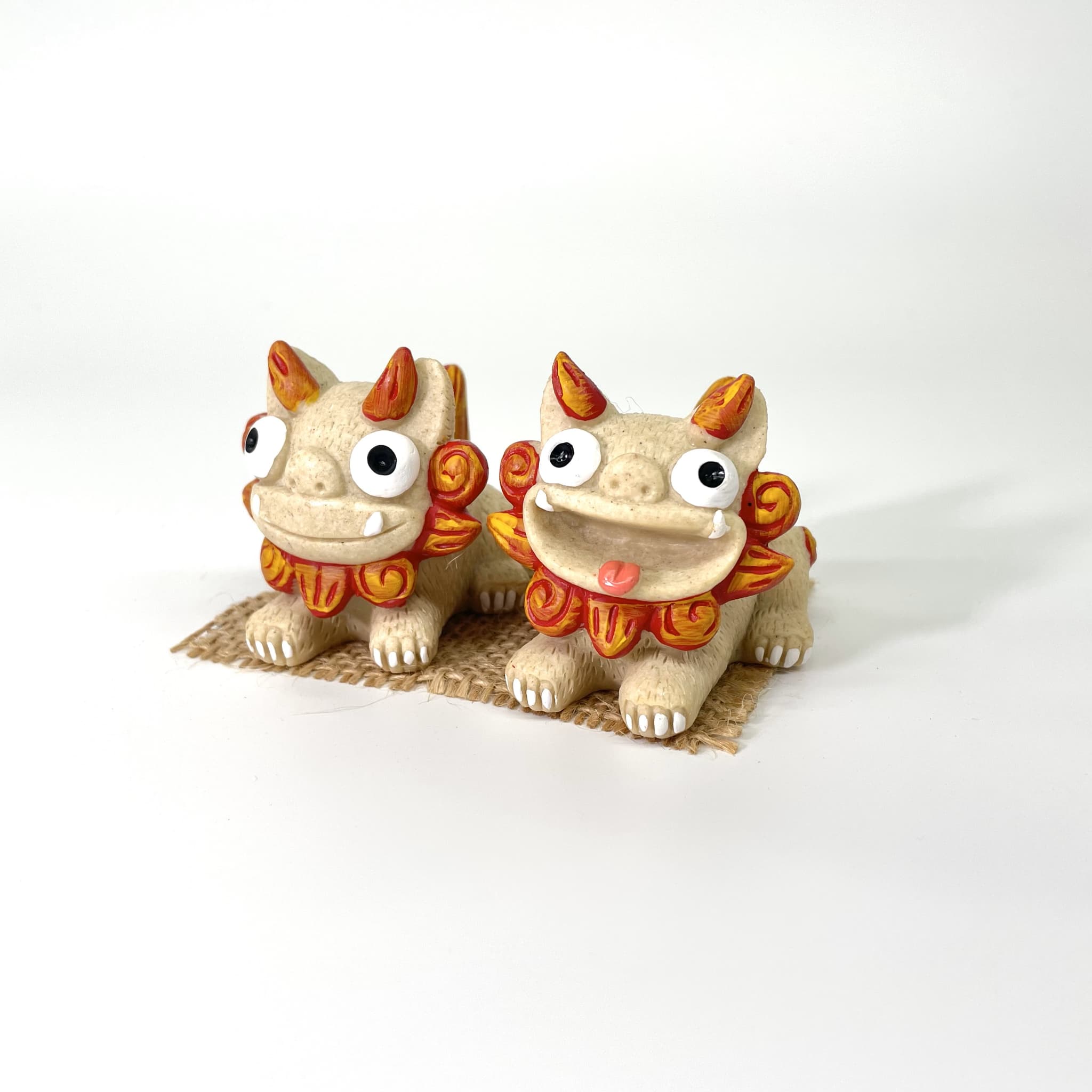 はいさいシーサー正面伏せ(6cm)