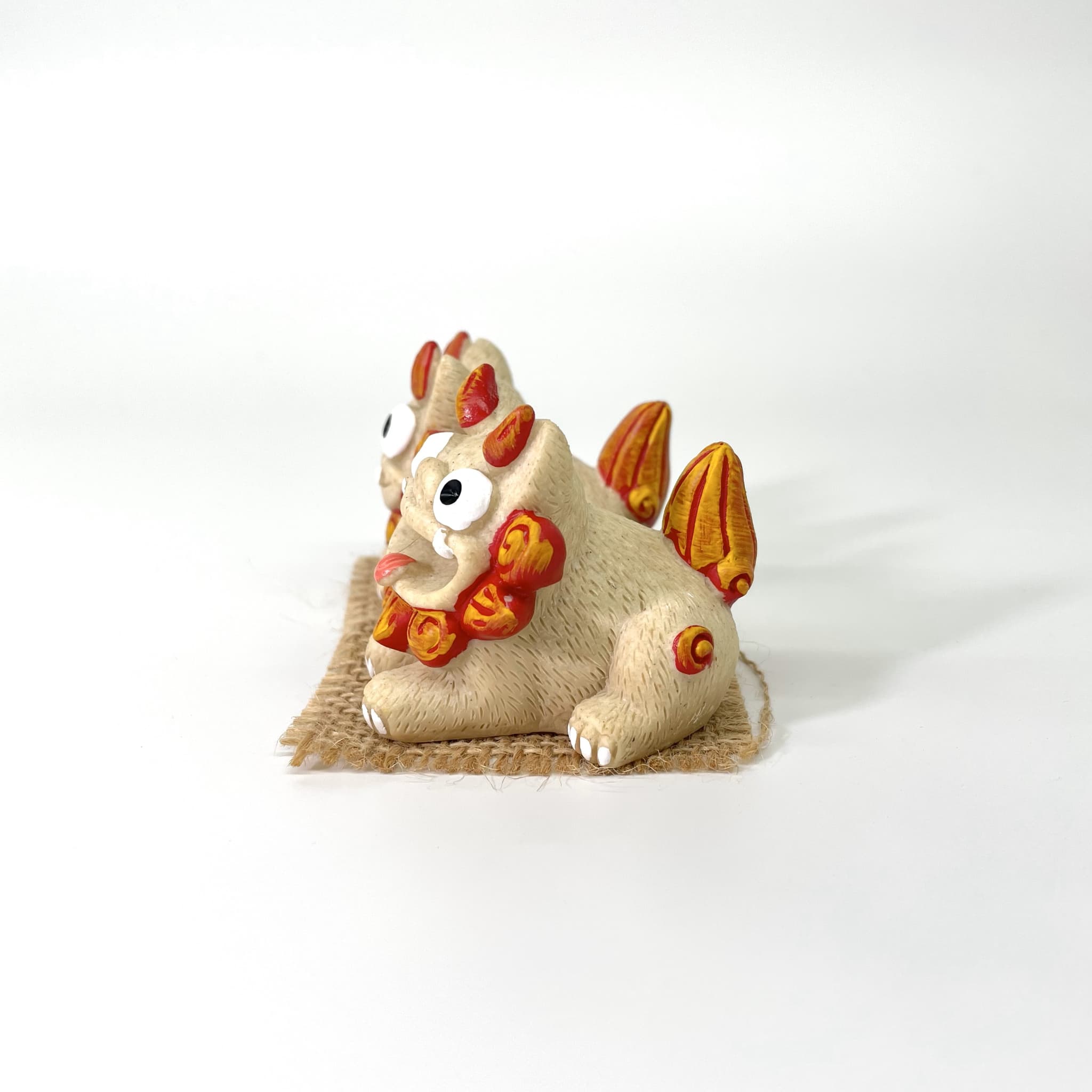 はいさいシーサー正面伏せ(6cm)