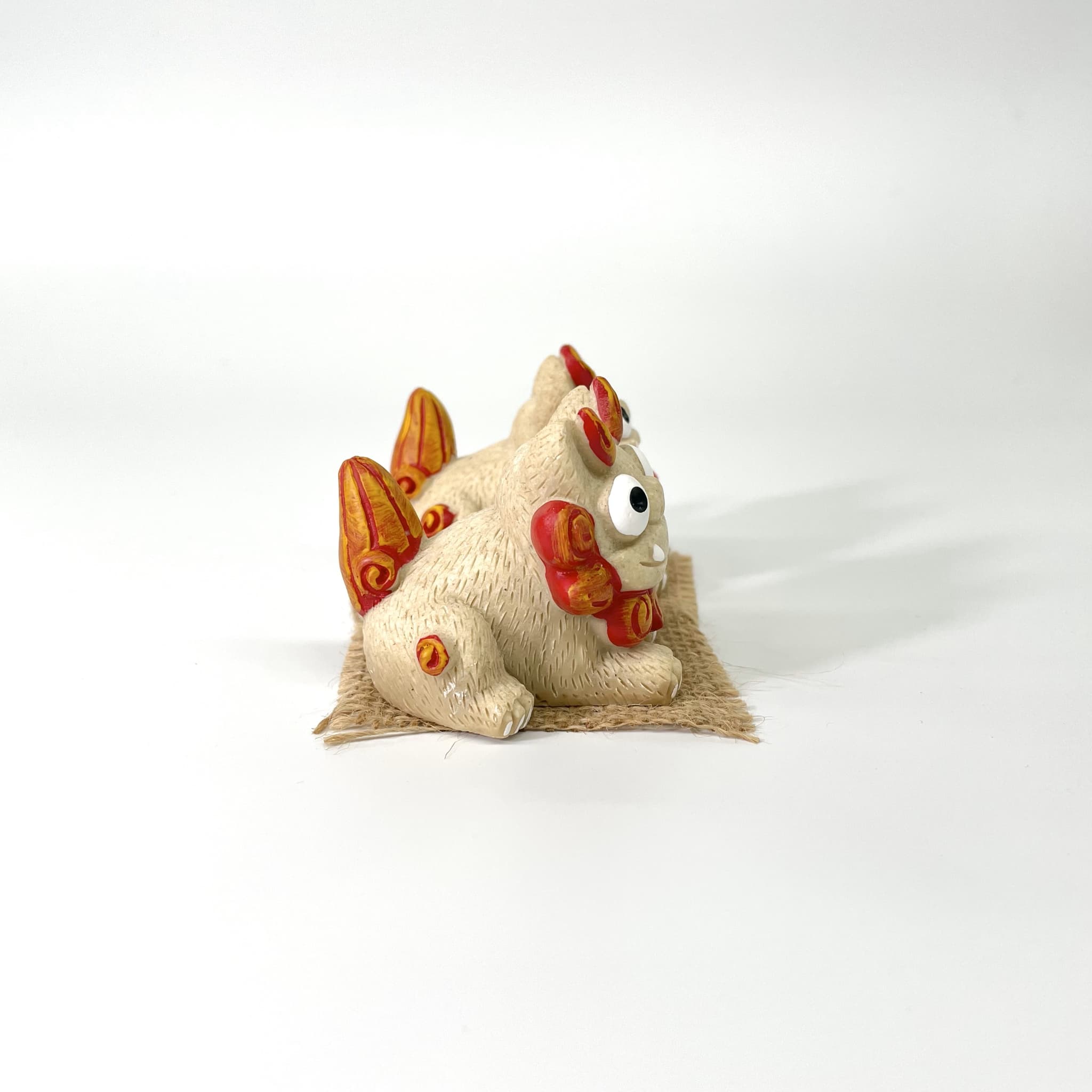 はいさいシーサー正面伏せ(6cm)
