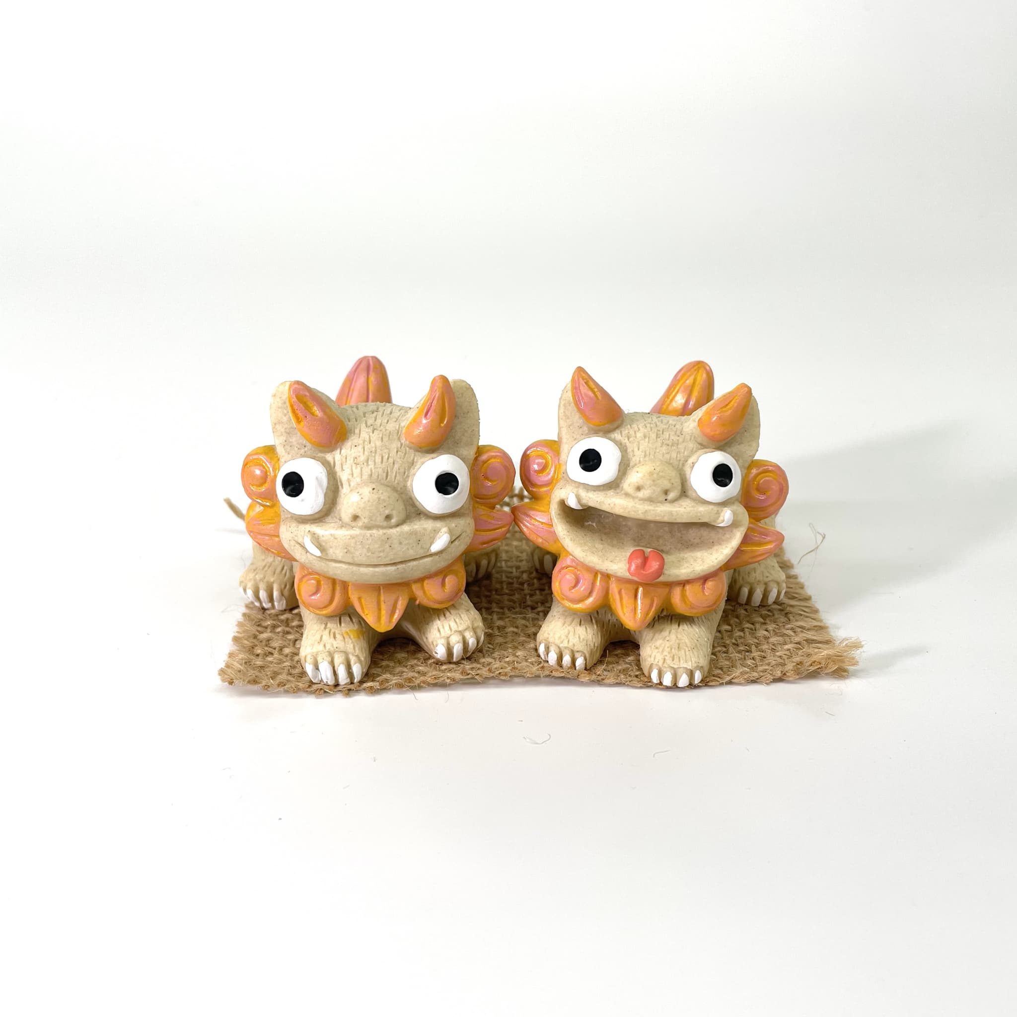 はいさいシーサー正面伏せ(6cm)