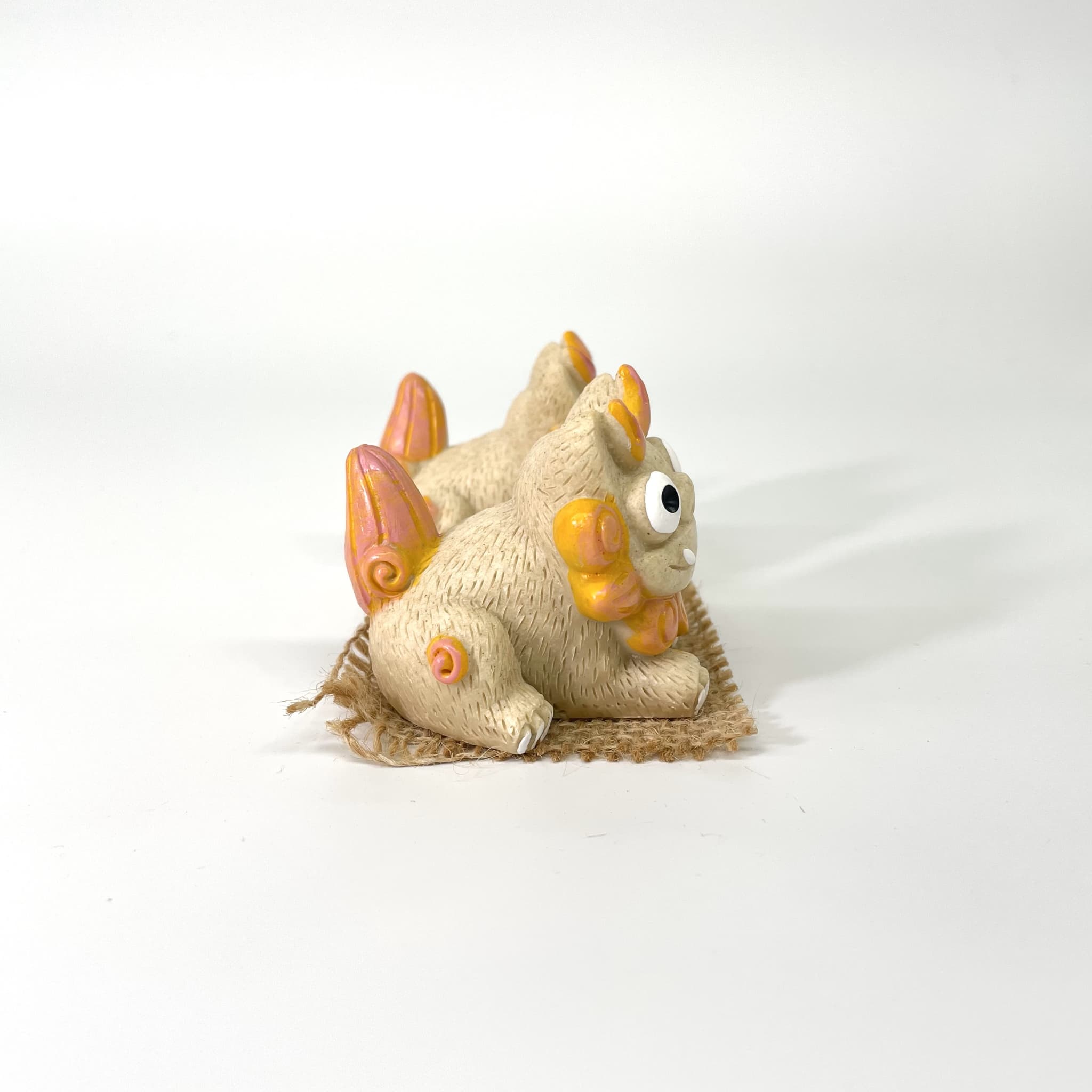 はいさいシーサー正面伏せ(6cm)