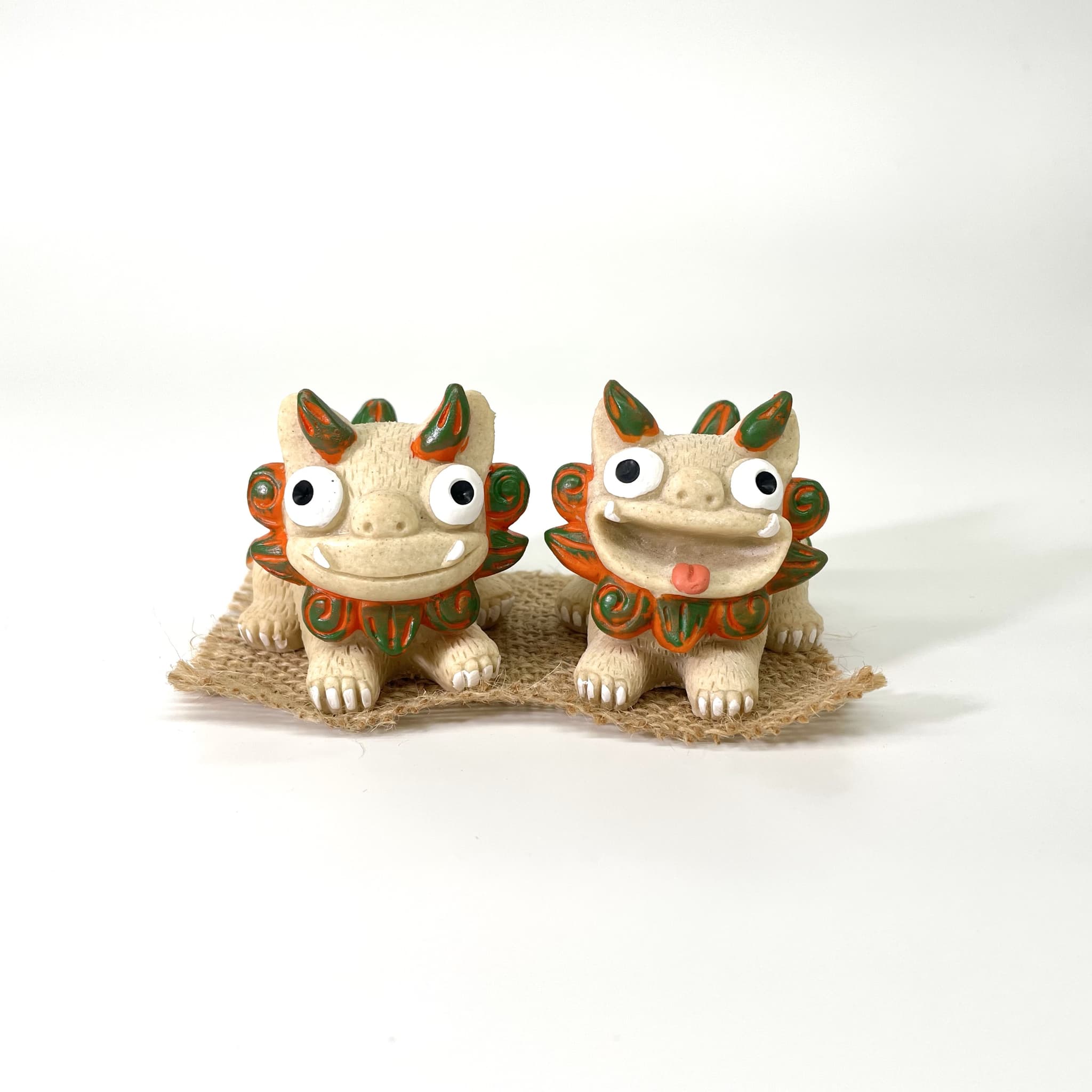 はいさいシーサー正面伏せ(6cm)