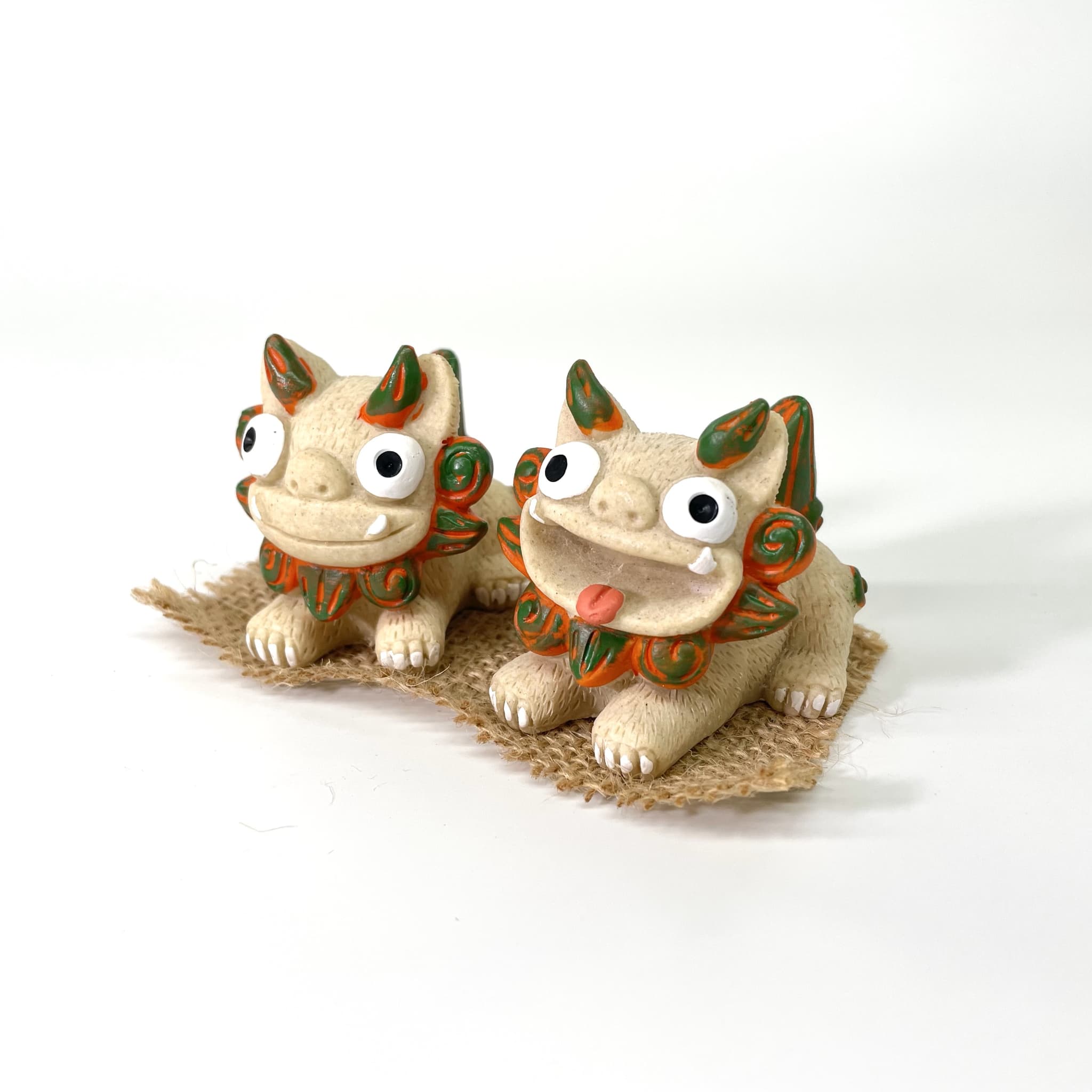 はいさいシーサー正面伏せ(6cm)