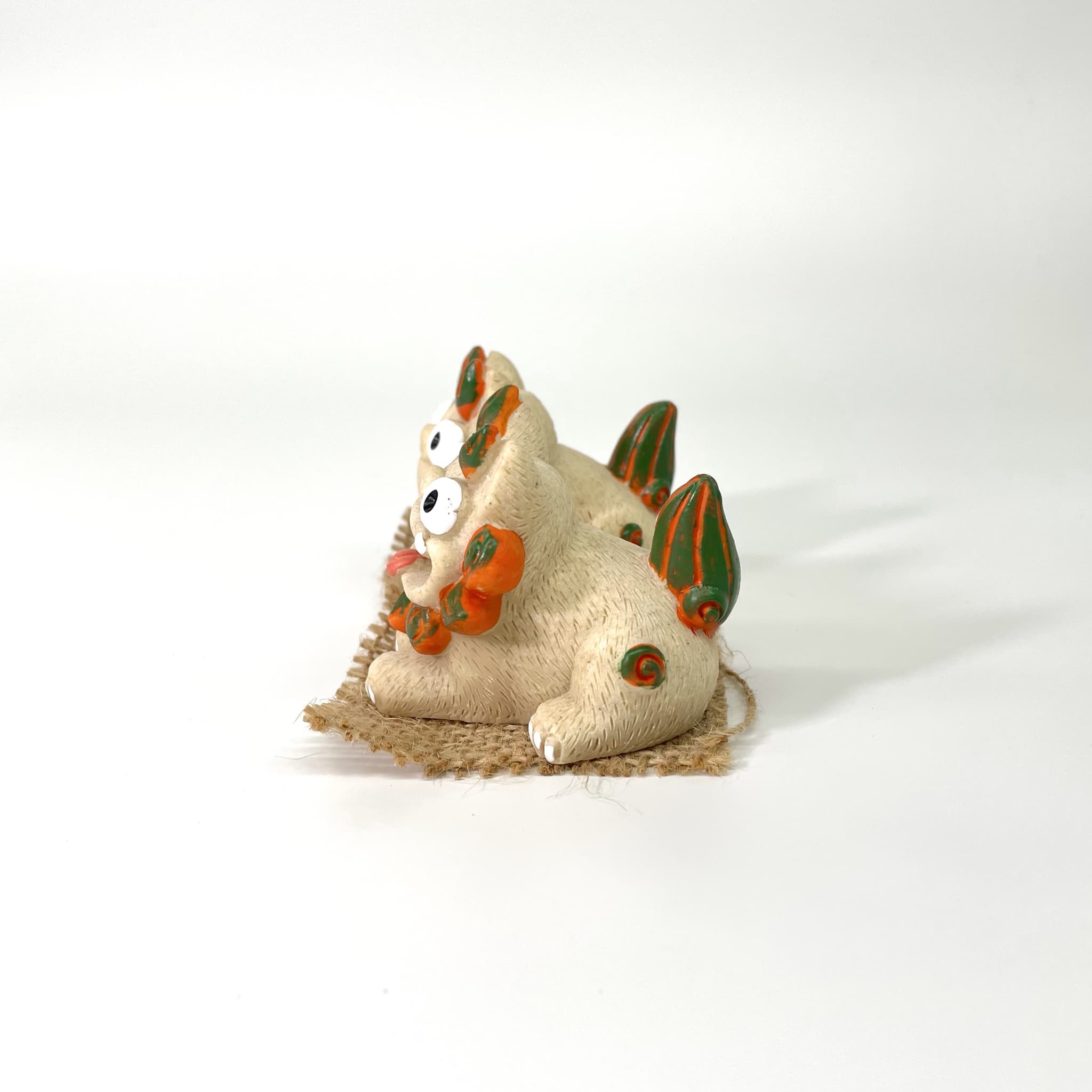 はいさいシーサー正面伏せ(6cm)