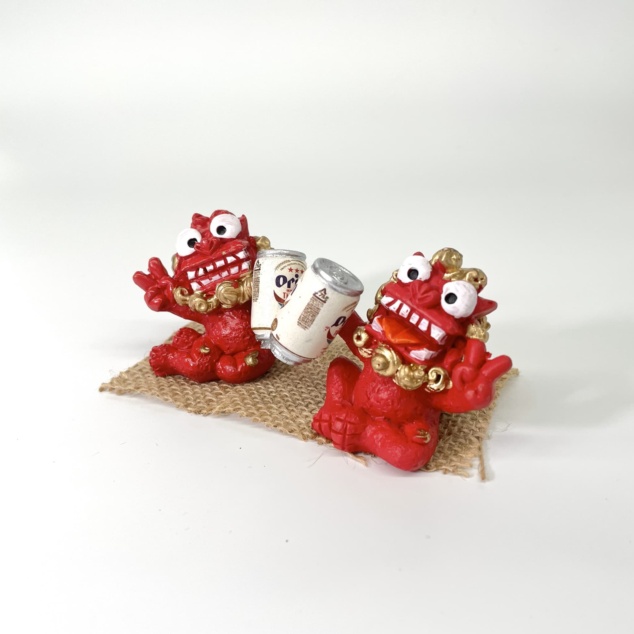 【オリオンビール】Orion缶原始獅子(5.5cm)