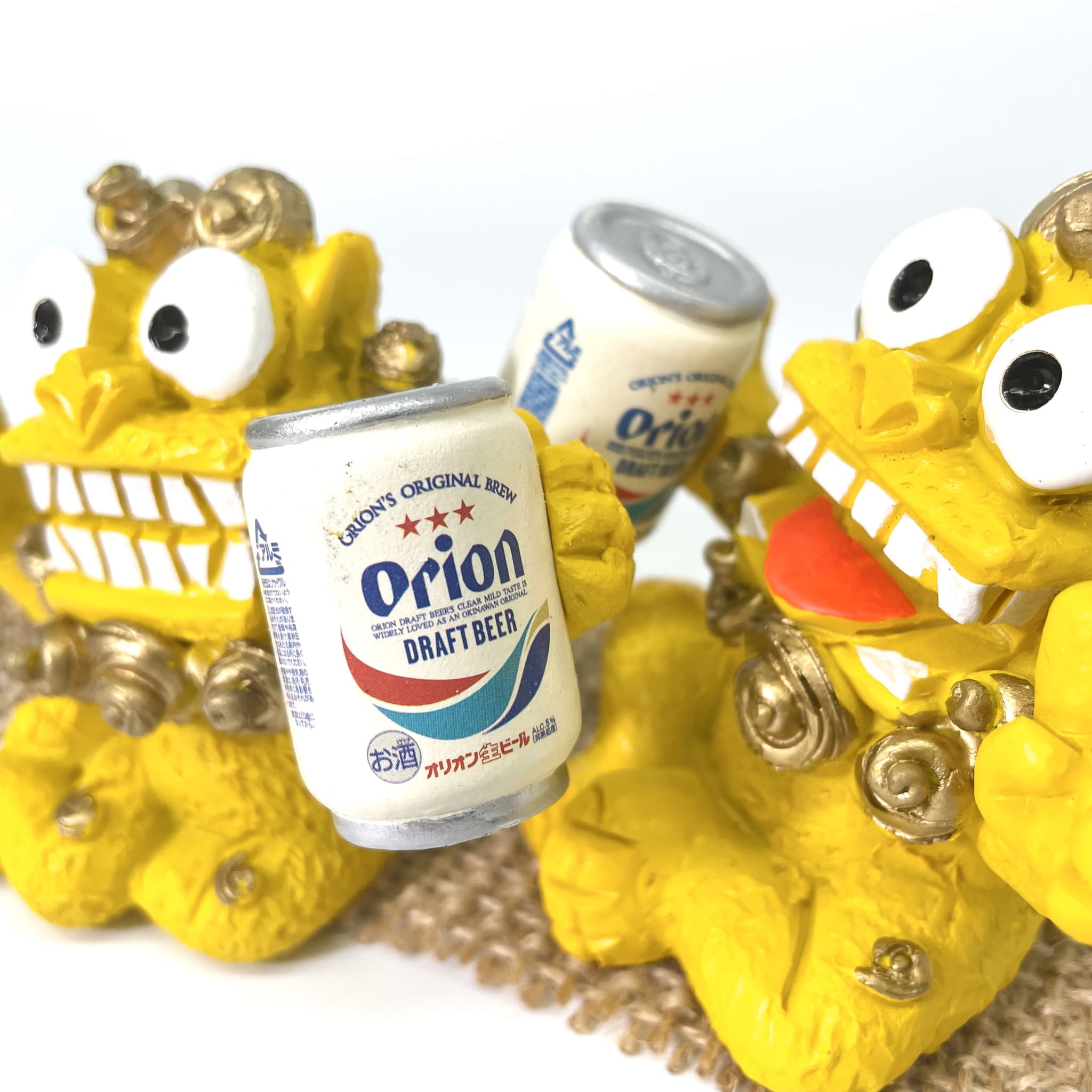 【オリオンビール】Orion缶原始獅子(7.5cm)