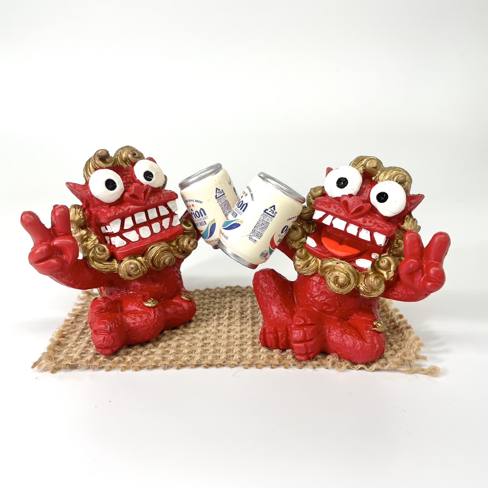 【オリオンビール】Orion缶原始獅子(7.5cm)