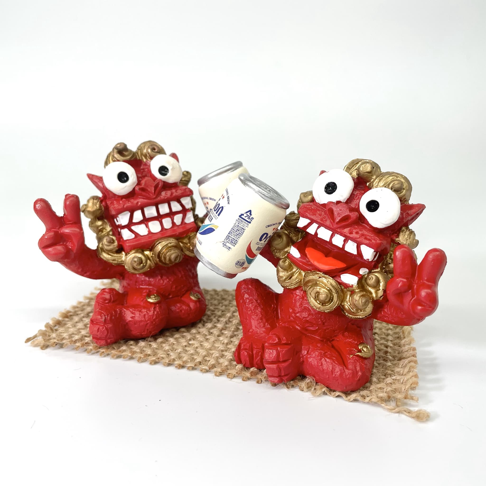 【オリオンビール】Orion缶原始獅子(7.5cm)