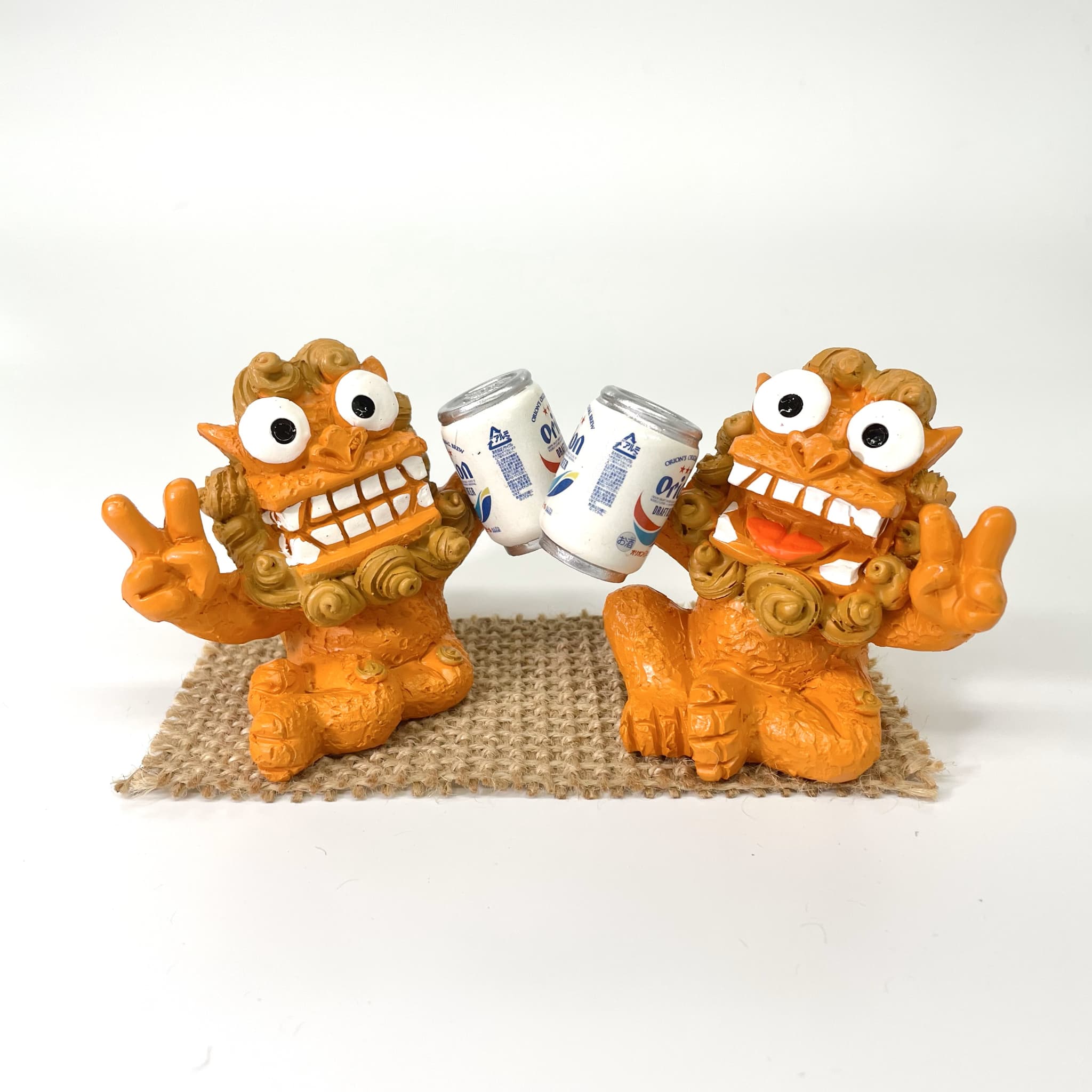 【オリオンビール】Orion缶原始獅子(7.5cm)