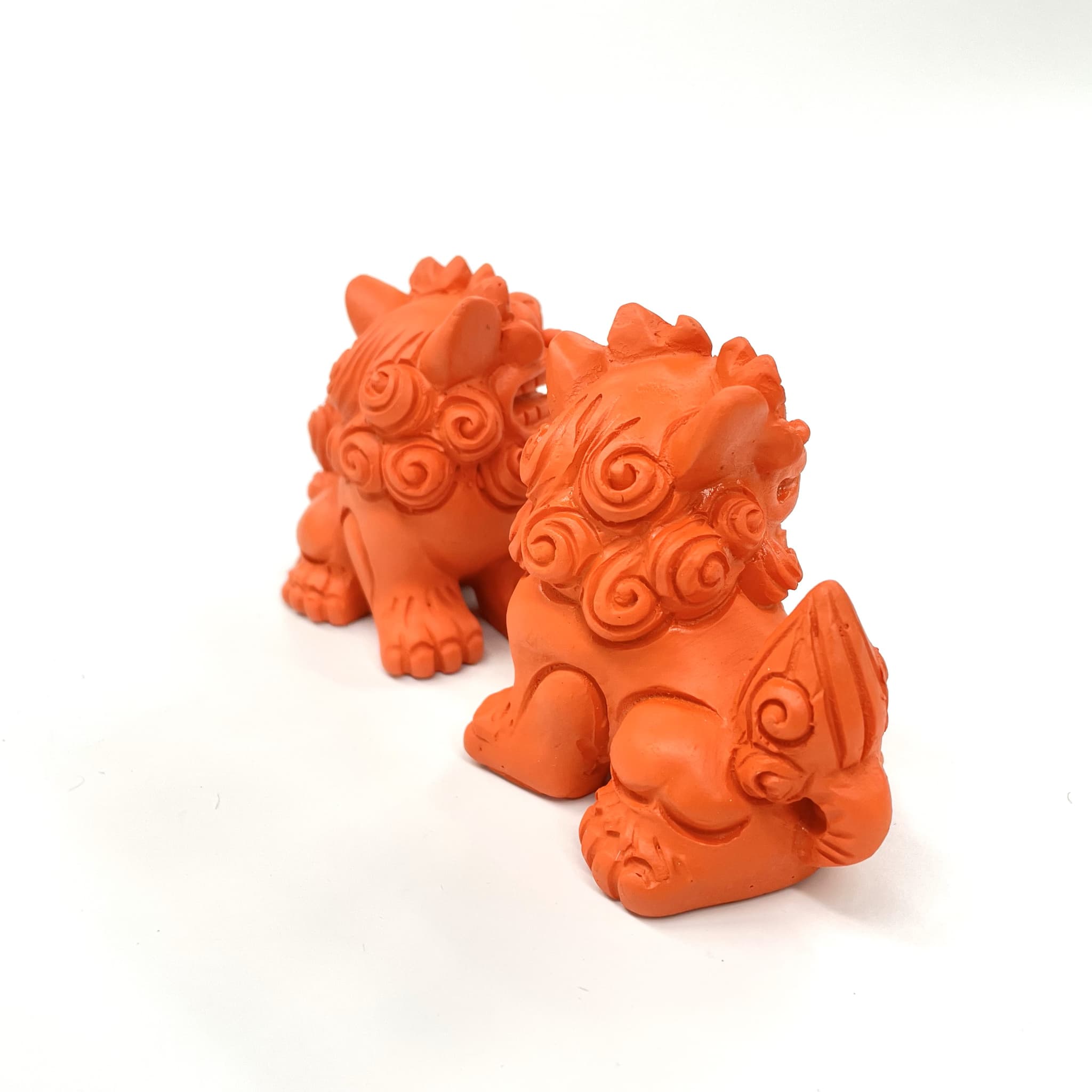 素焼風開眼シーサー(7.5cm)