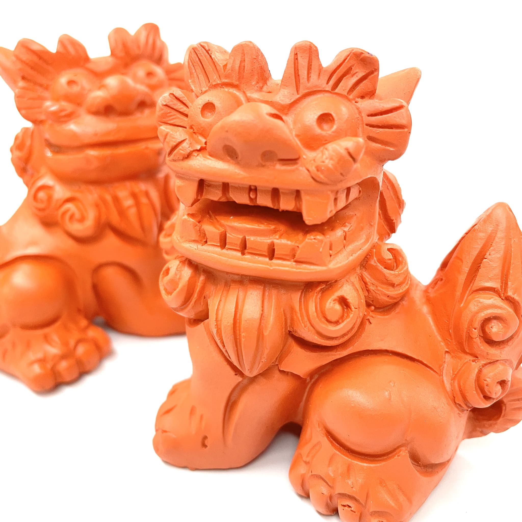 素焼風開眼シーサー(7.5cm)