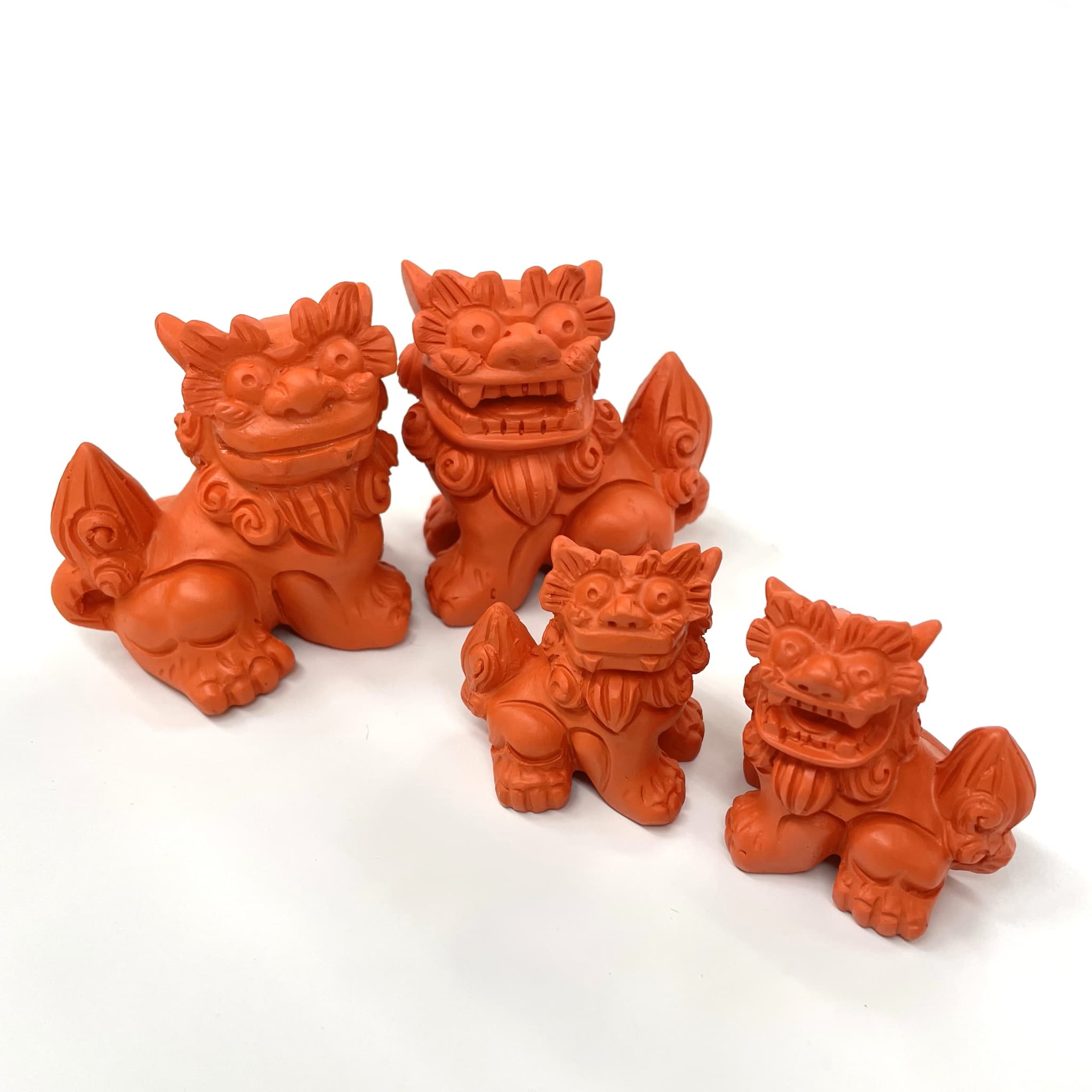 素焼風開眼シーサー(7.5cm)