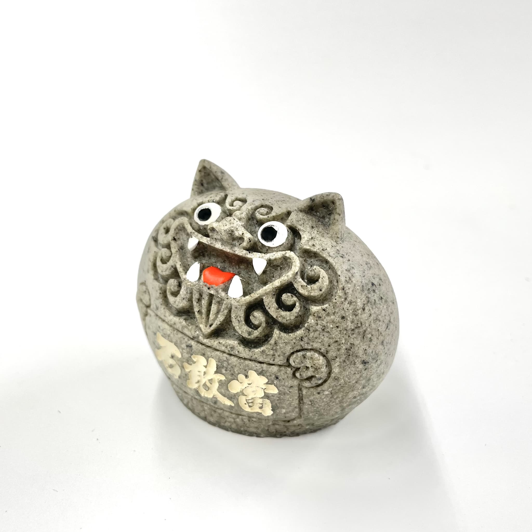 石敢當シーサー石調丸(6cm)
