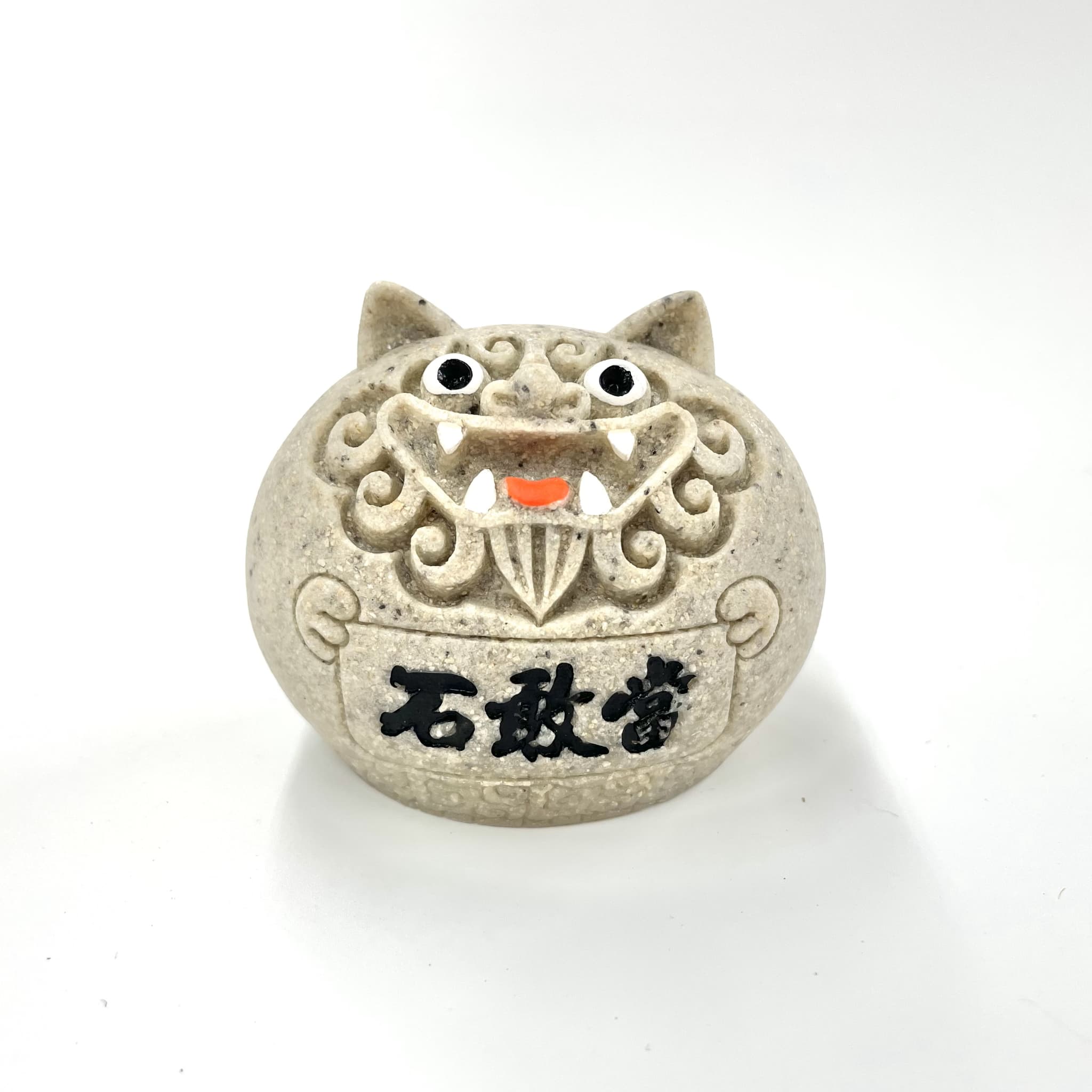 石敢當シーサー石調丸(6cm)