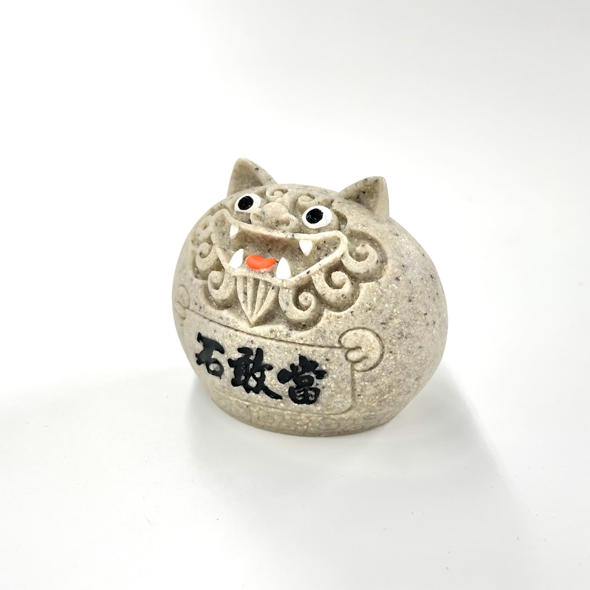 石敢當シーサー石調丸(6cm)