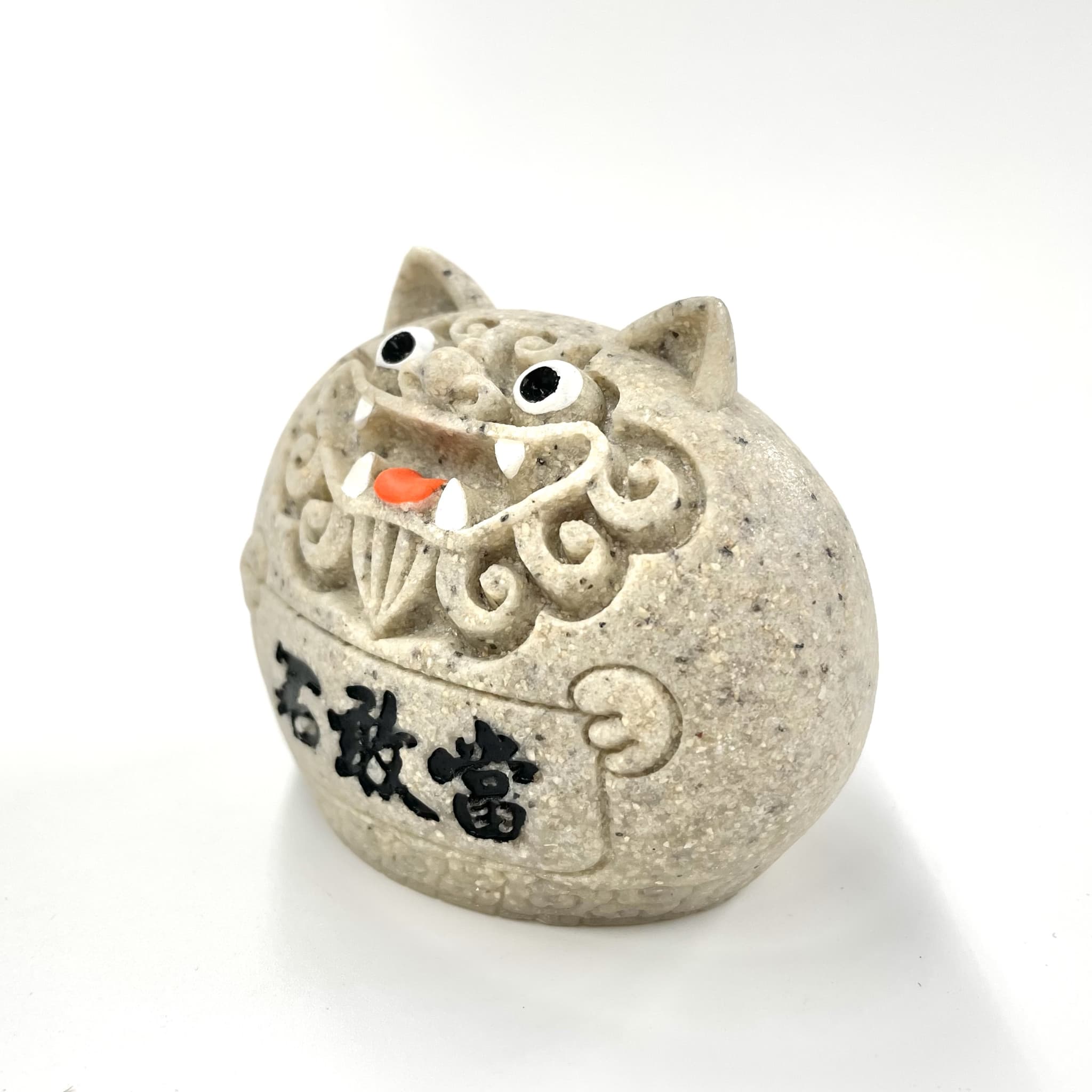 石敢當シーサー石調丸(6cm)