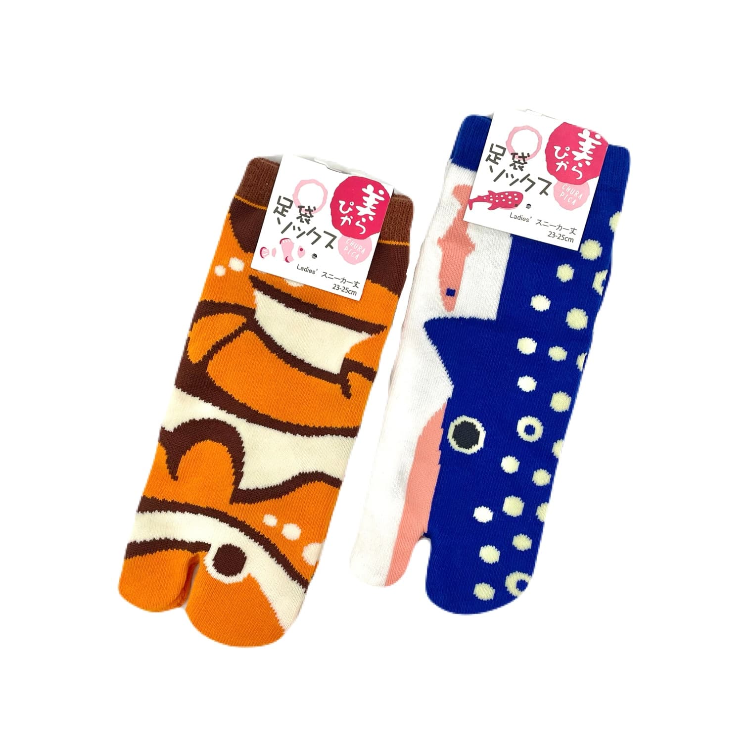 美らぴか足袋ソックス<ジンベエザメ>(23-25cm)