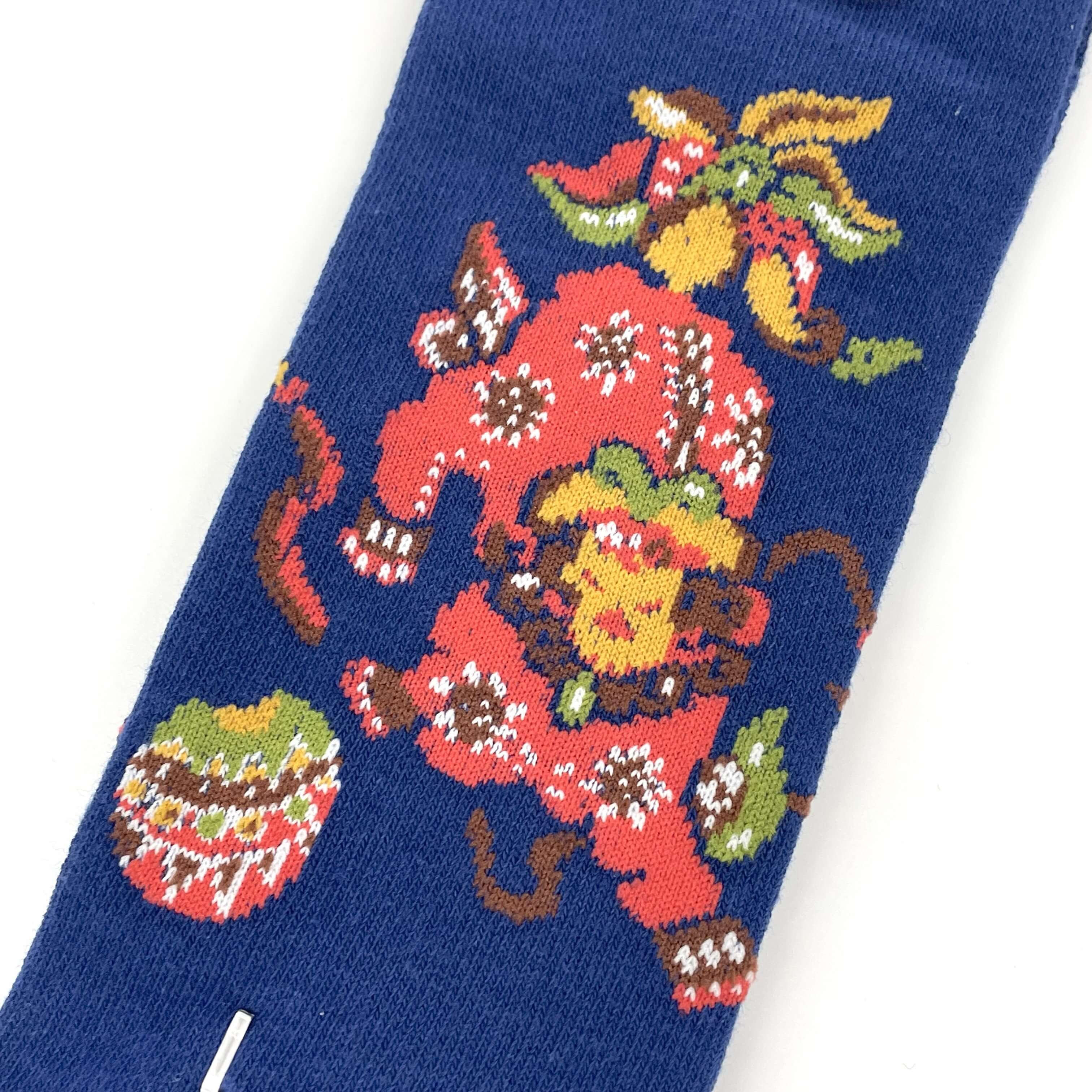 美らぴか足袋ソックス<シーサー柄>(25-28cm)