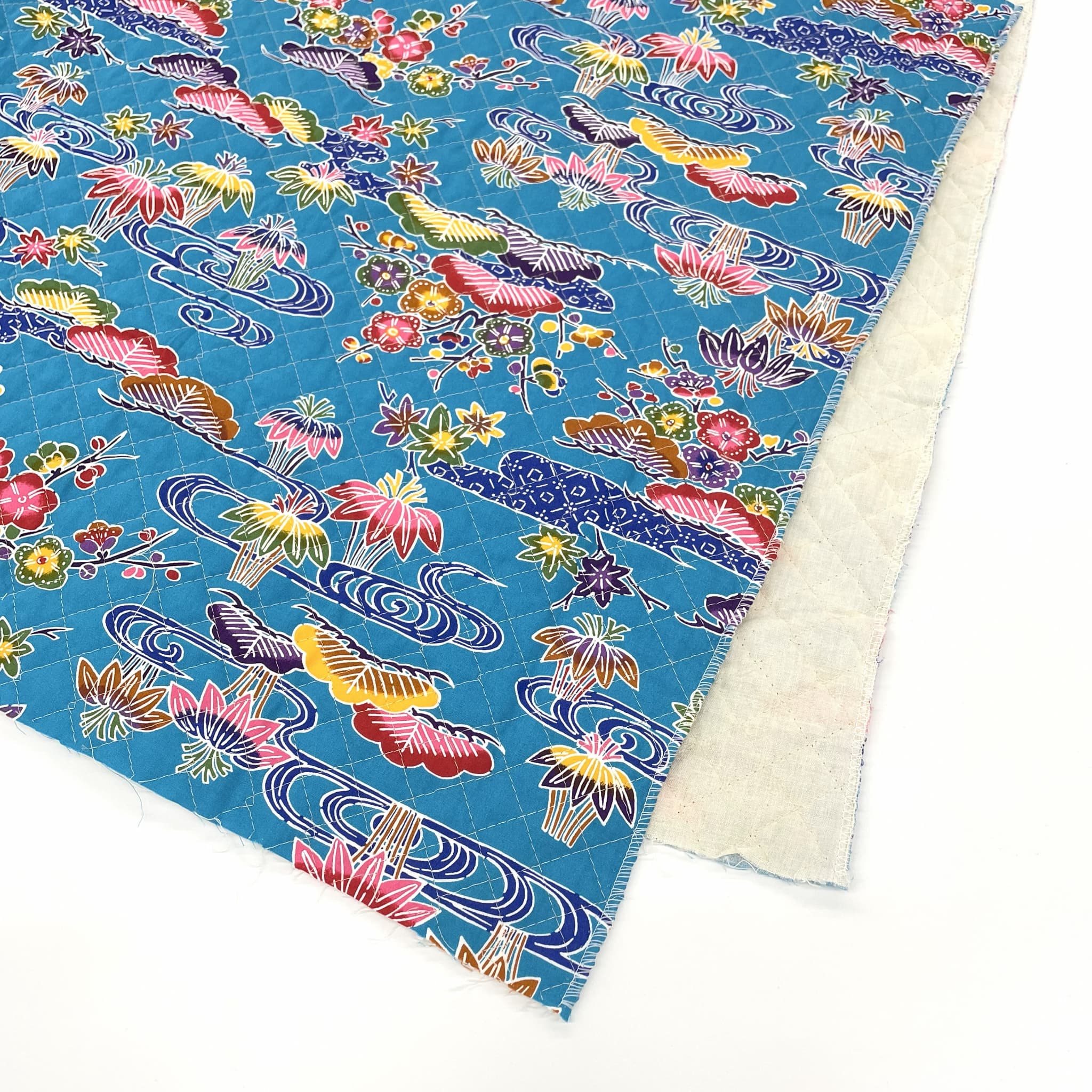 紅型キルト切売/水色