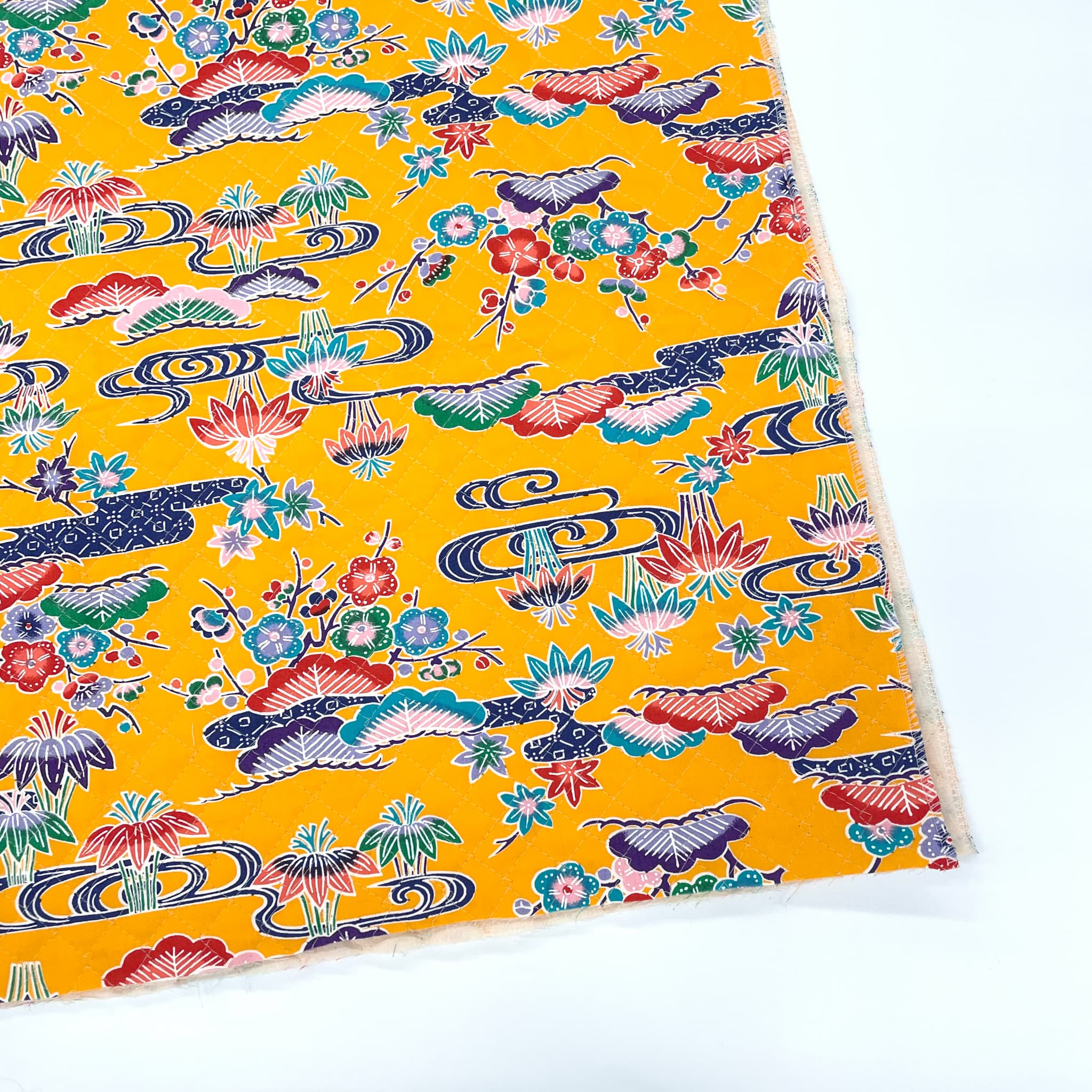 紅型キルト切売/黄色