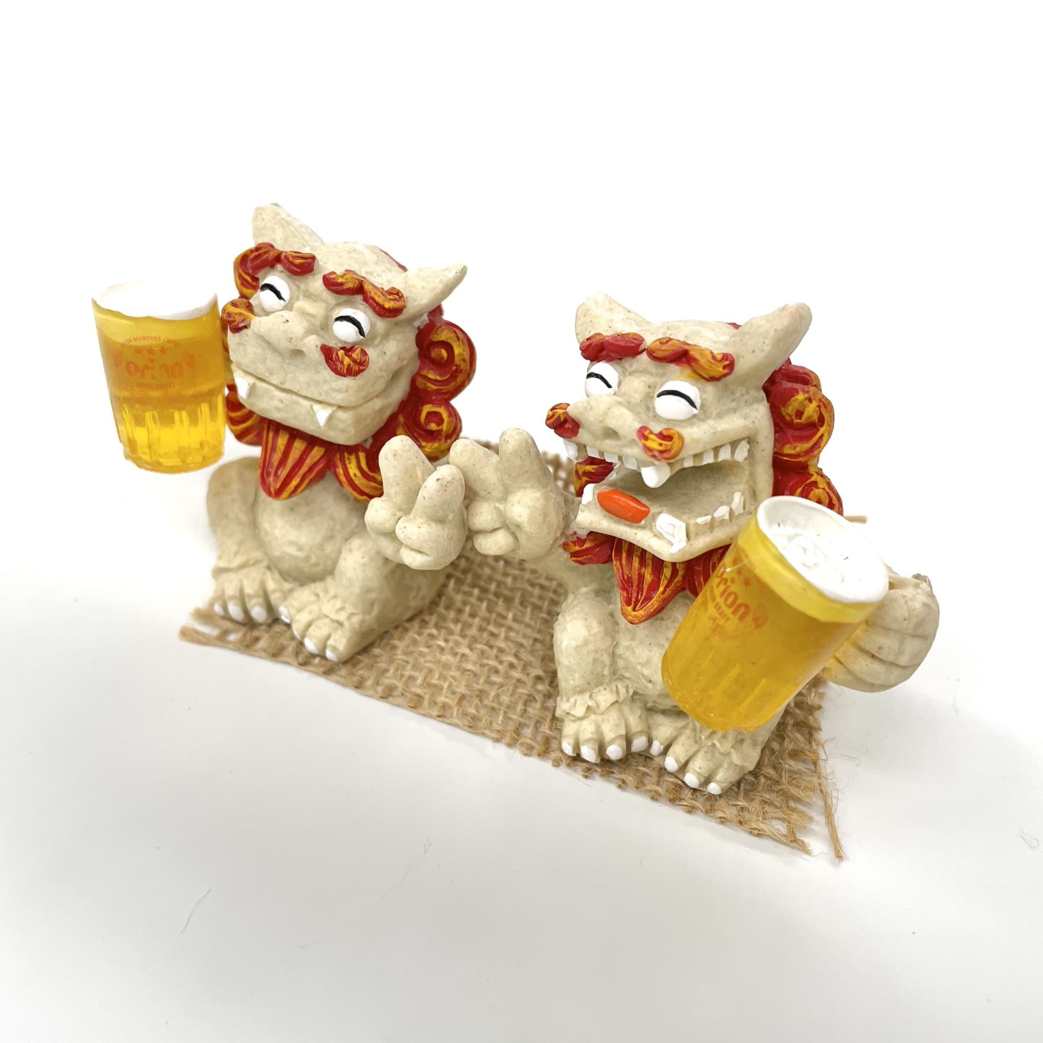 【オリオンビール】ビールシーサー座り