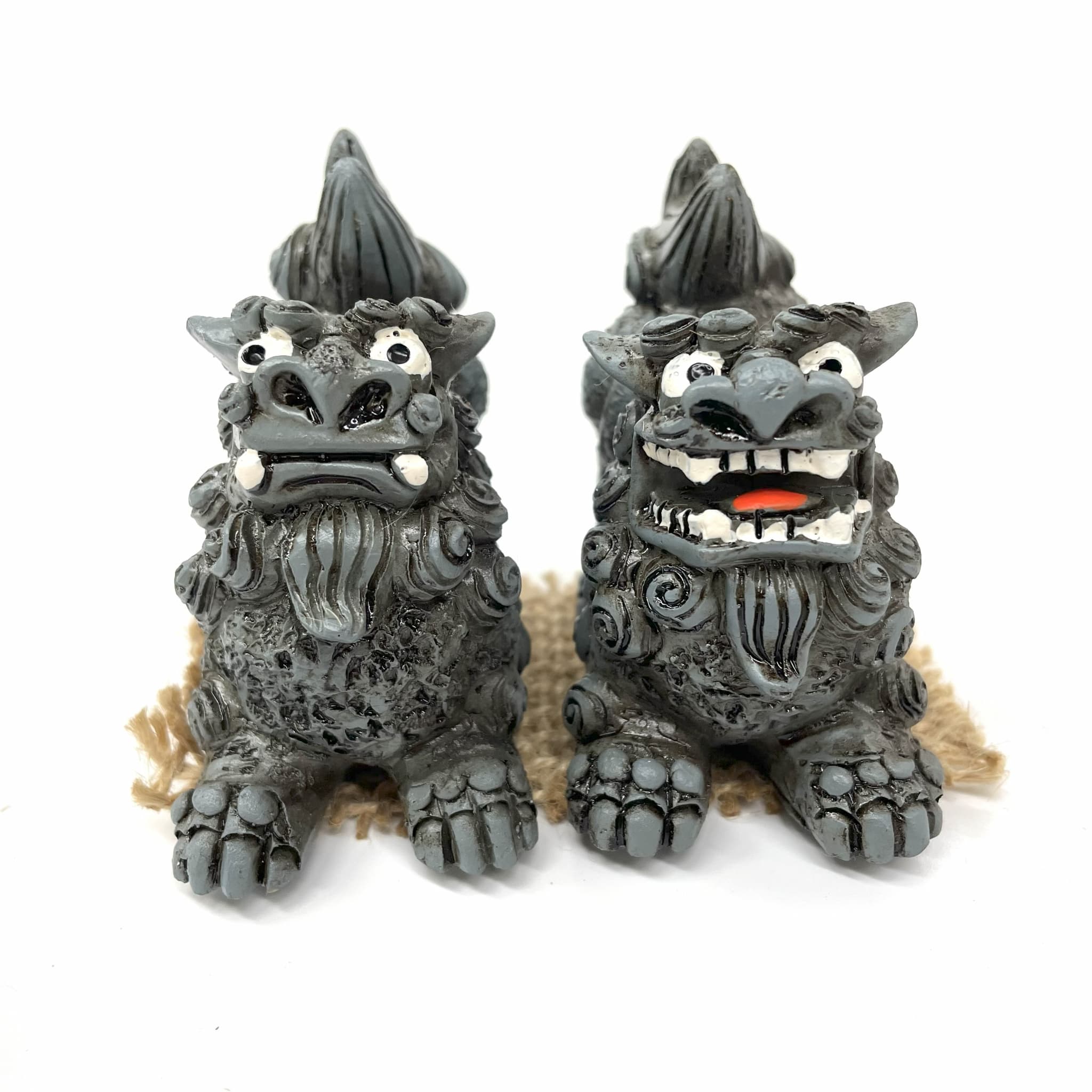 百福シーサー伏せ(7.5cm)